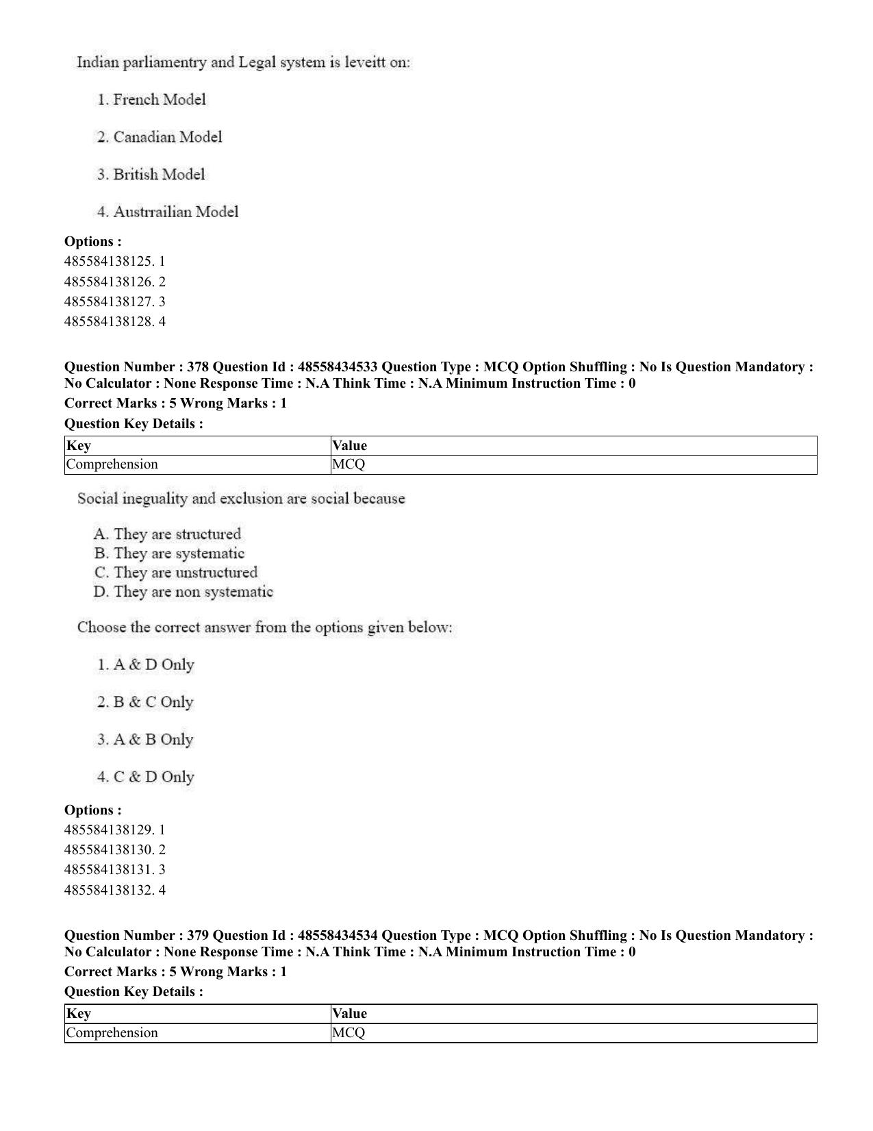 CUET 2023 English Gujarati Shift 3 Question Paper - 18 June 2023 - Page 327