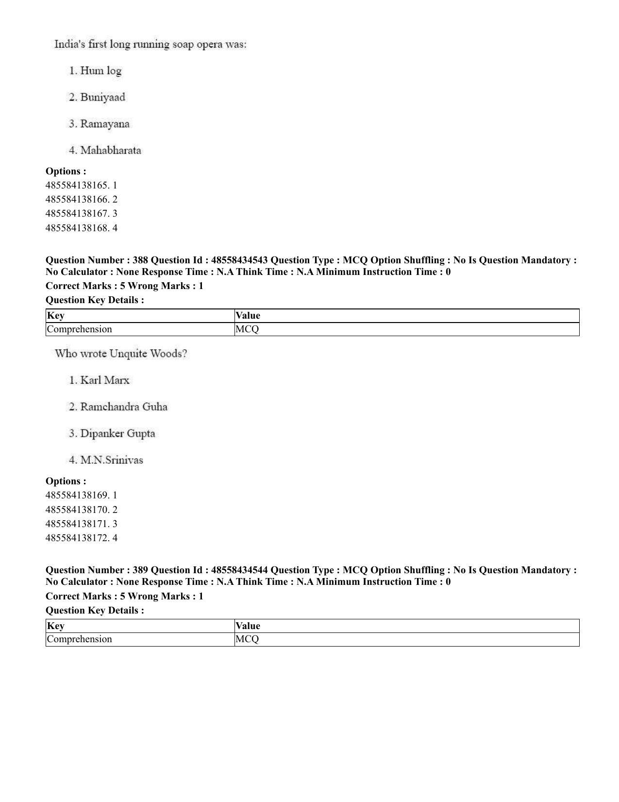 CUET 2023 English Gujarati Shift 3 Question Paper - 18 June 2023 - Page 332