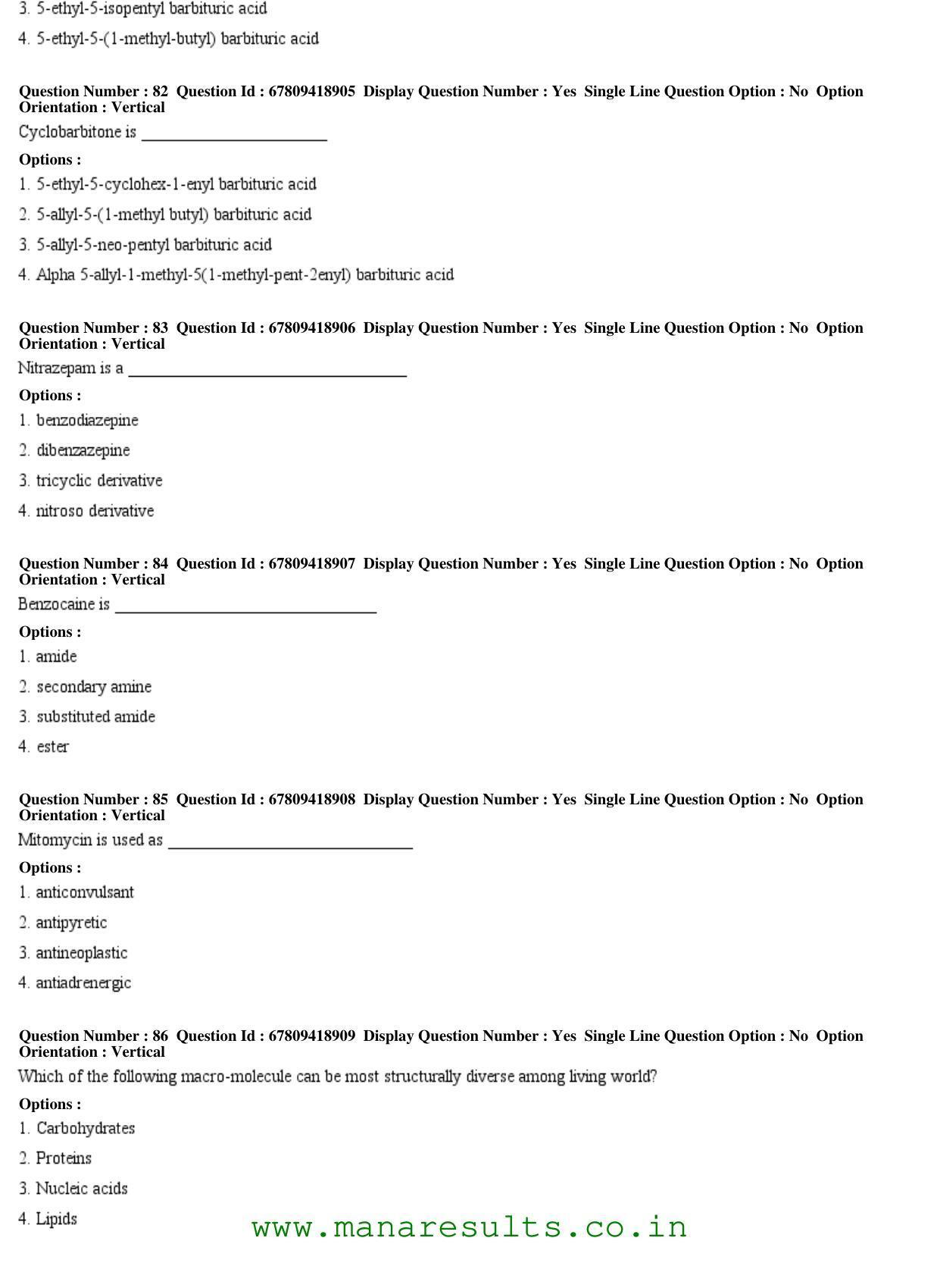 AP ECET 2018 - Pharmacy Old Previous Question Papers - Page 17