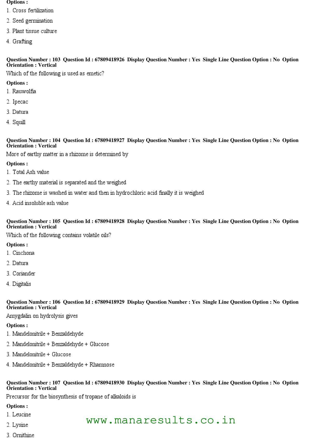 AP ECET 2018 - Pharmacy Old Previous Question Papers - Page 21