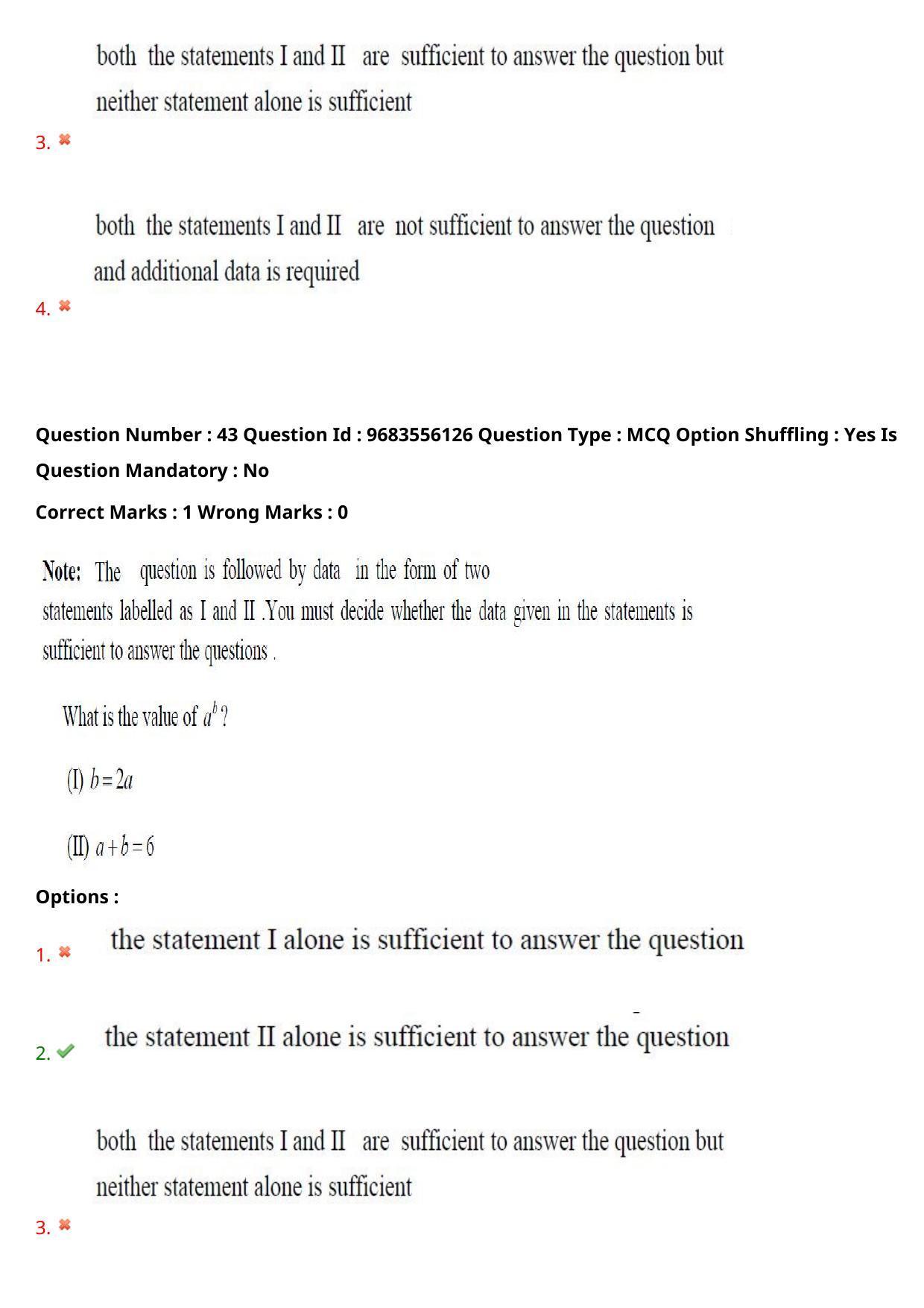 TS CPGET 2021 M B A (5 years Integrated)  (Shift 3) Question Paper with Answer Key - Page 26