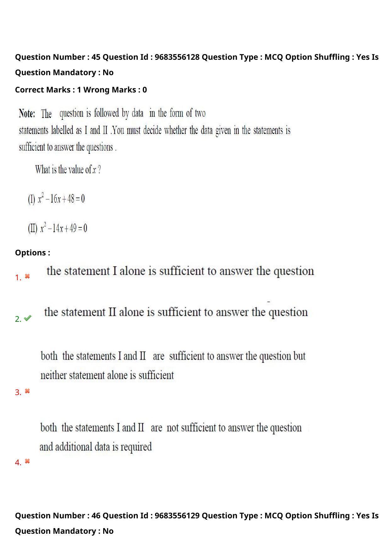TS CPGET 2021 M B A (5 years Integrated)  (Shift 3) Question Paper with Answer Key - Page 28