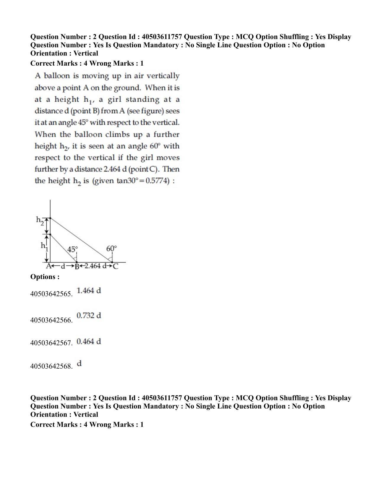 JEE Main 2020 Paper I Question Paper (5th Sep 2020 Shift 1) - Page 3