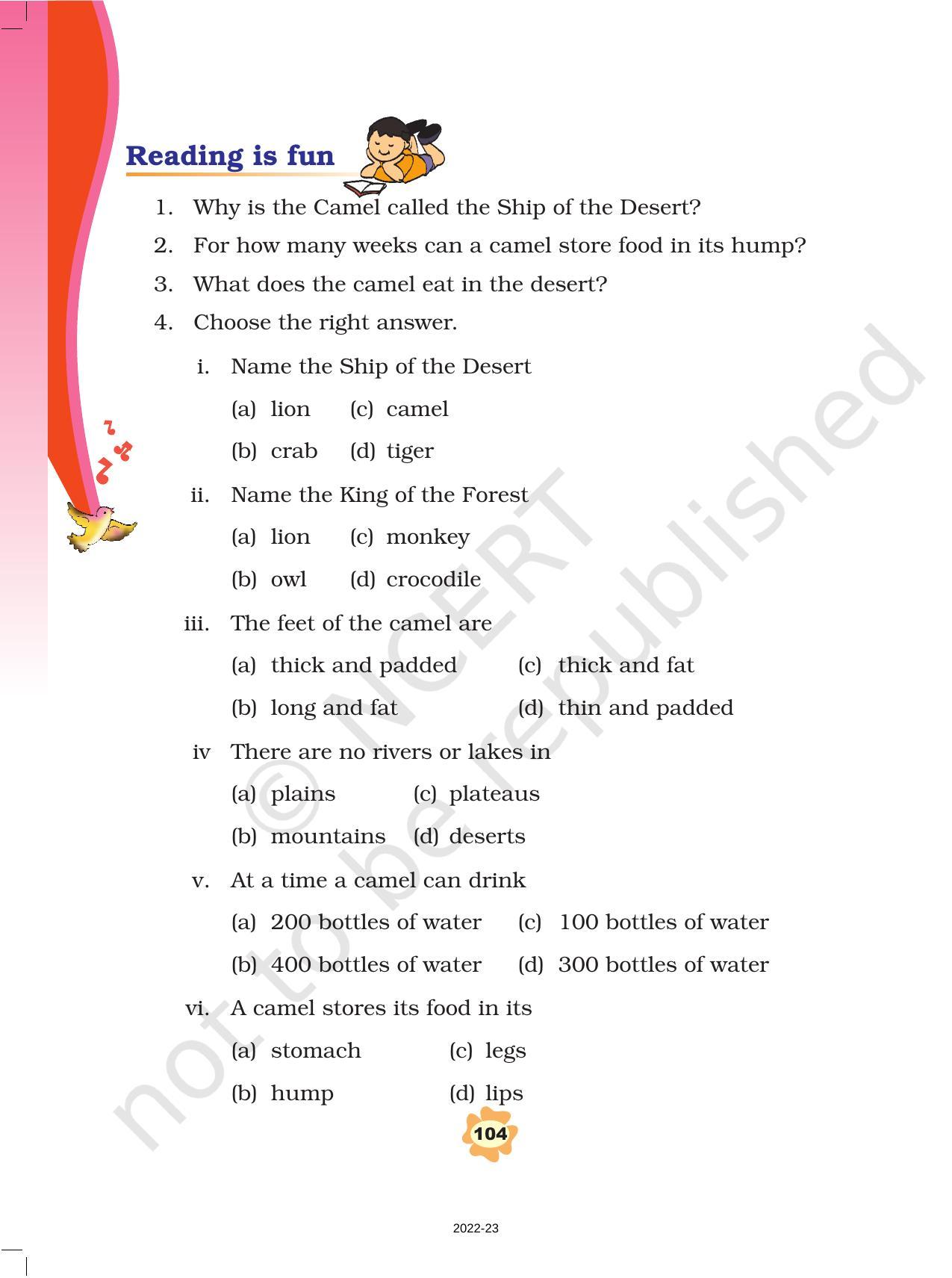 NCERT Book for Class 3 English: Unit X.1-How Creatures Move - Page 8