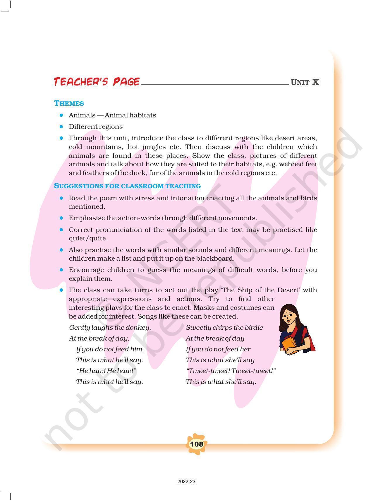 NCERT Book for Class 3 English: Unit X.1-How Creatures Move - Page 12