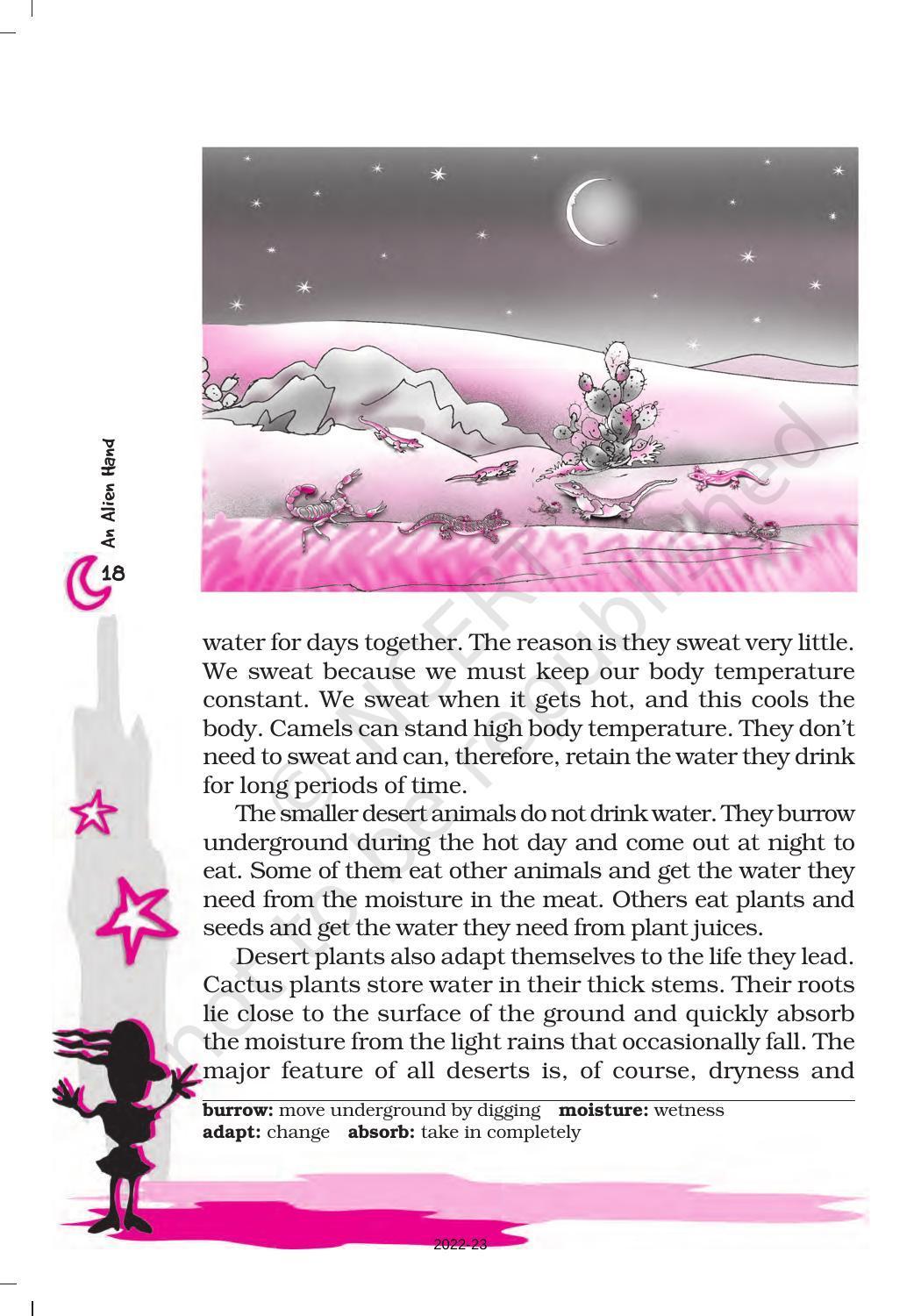 NCERT Book for Class 7 English (An Alien Hand): Chapter 3-The Desert - Page 4