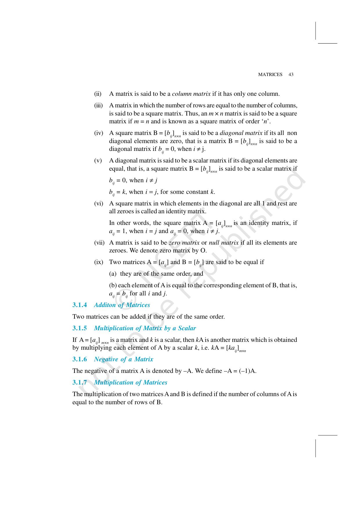 NCERT Exemplar Class 12: Mathematics Unit 3 (Matrices) - Page 2