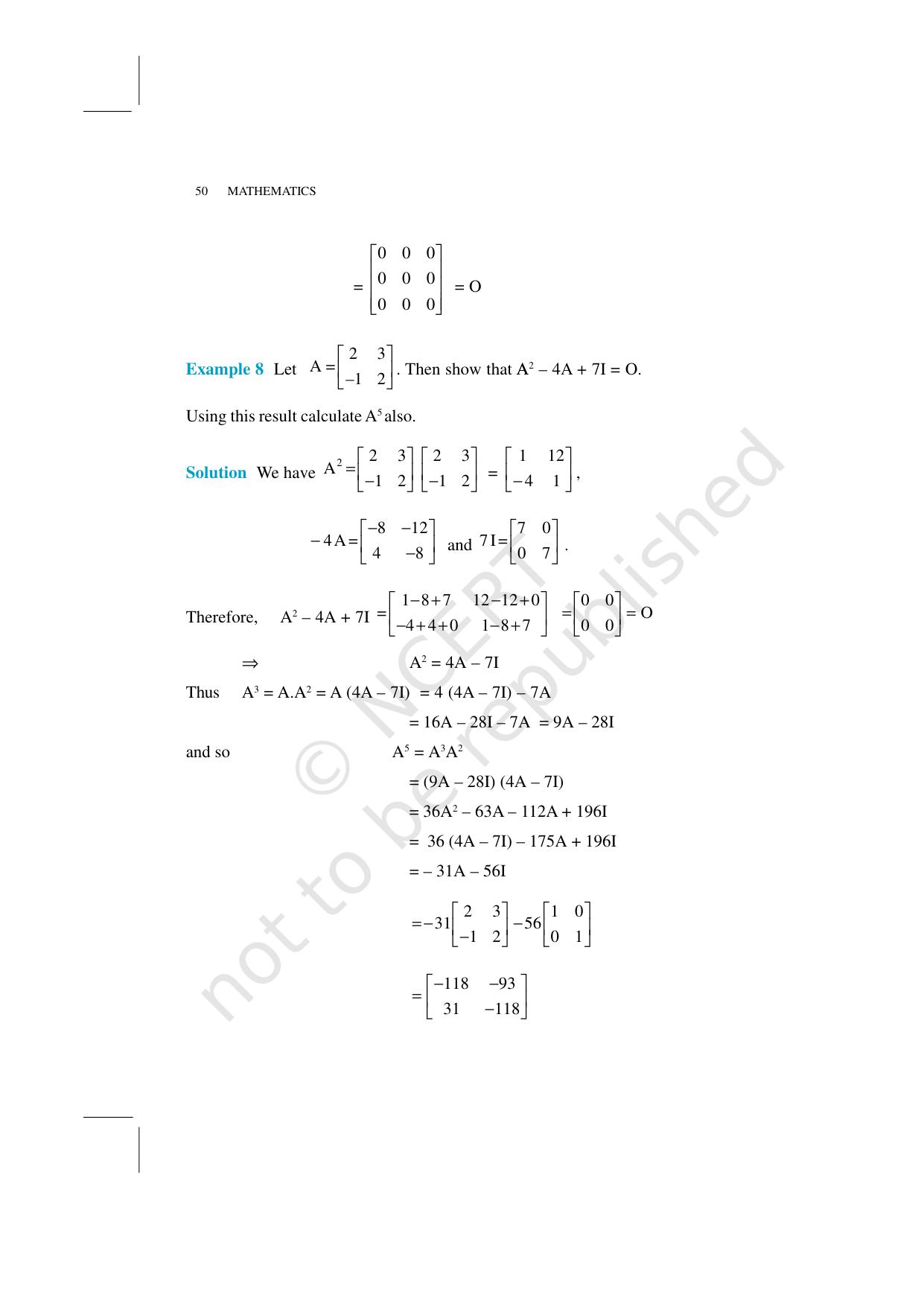 NCERT Exemplar Class 12: Mathematics Unit 3 (Matrices) - Page 9