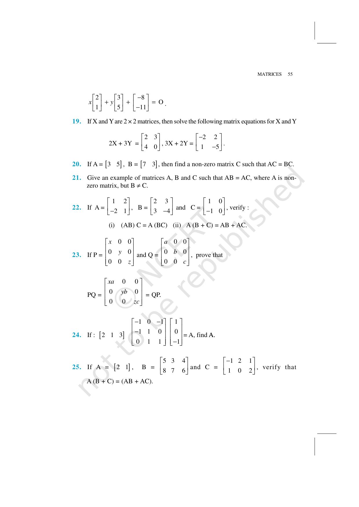 NCERT Exemplar Class 12: Mathematics Unit 3 (Matrices) - Page 14