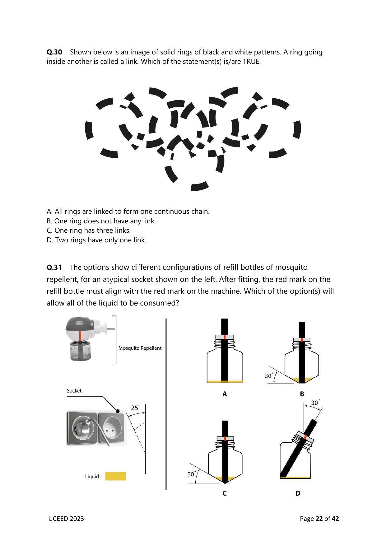 UCEED 2023 Question Paper - Page 22