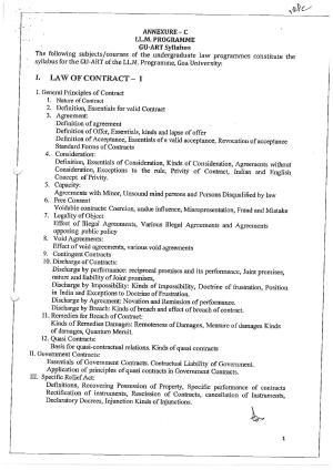 GU ART Law Syllabus
