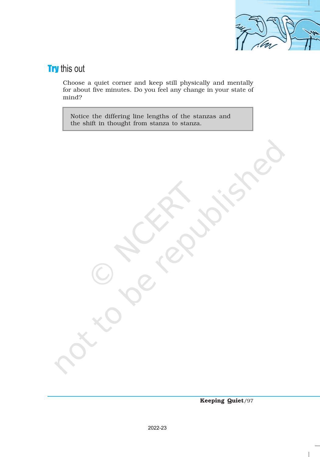 NCERT Book for Class 12 English Chapter 3 Keeping Quiet - Page 3