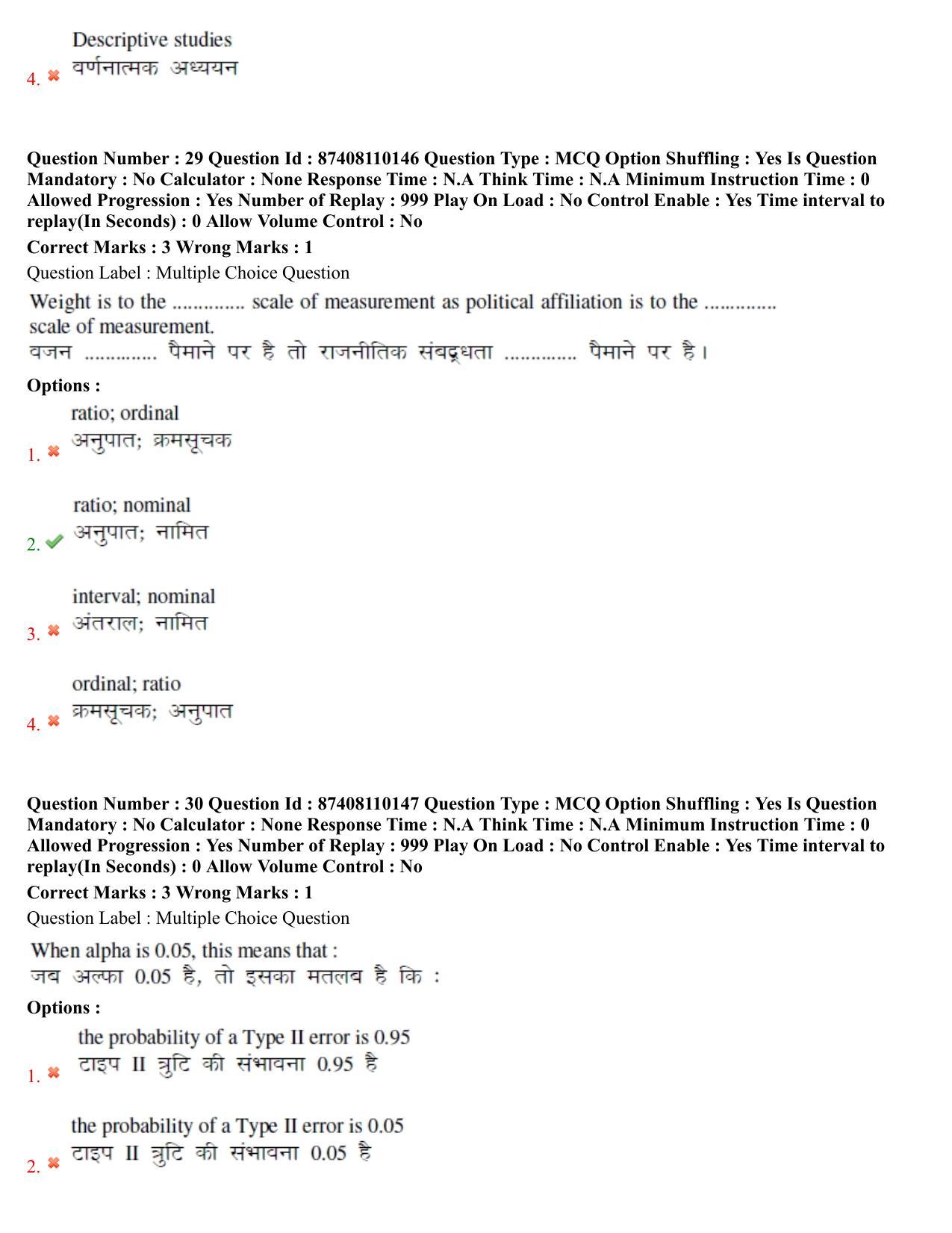 BHU RET Agam Tantra 2021 Question Paper - Page 17