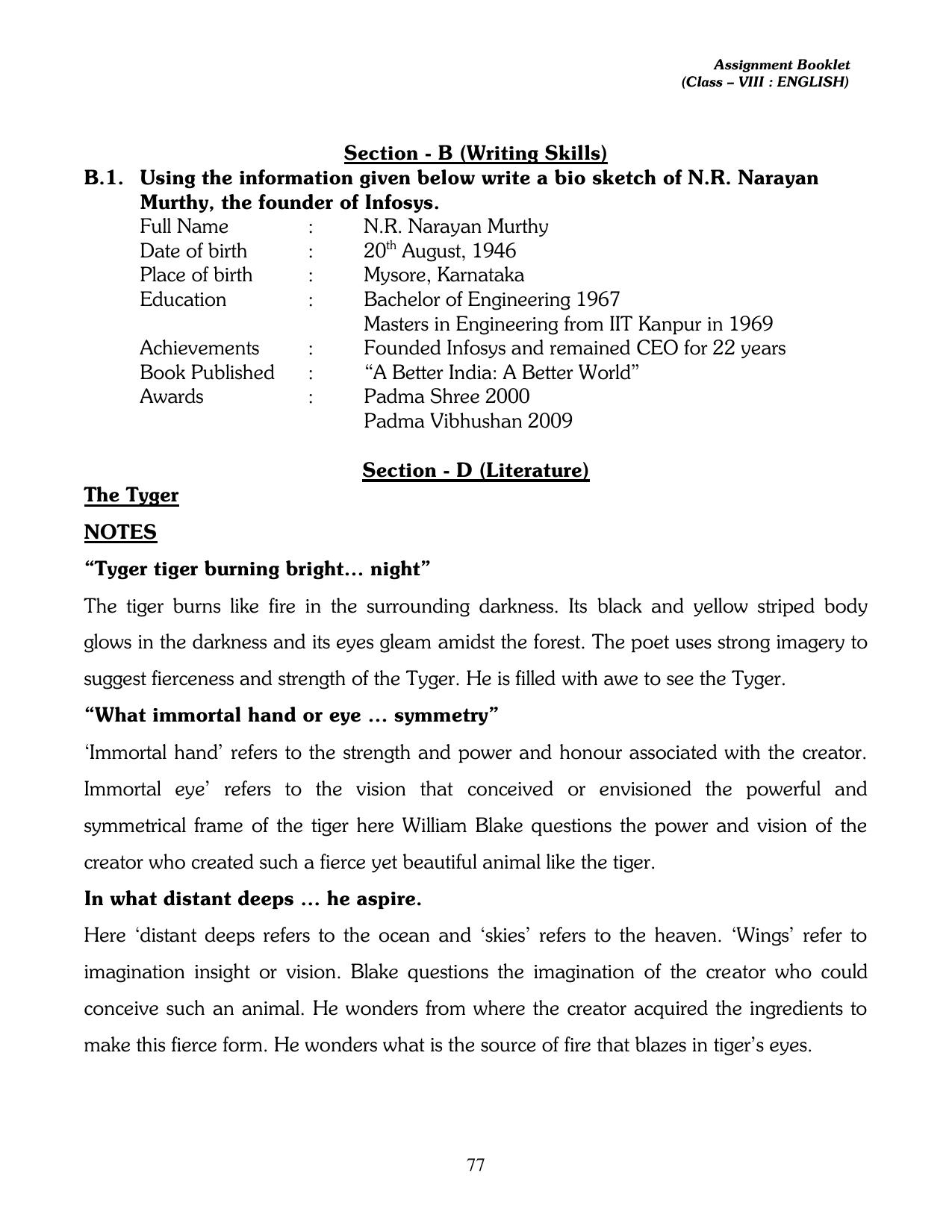 CBSE Worksheets for Class 8 English Assignment 17 - Page 2