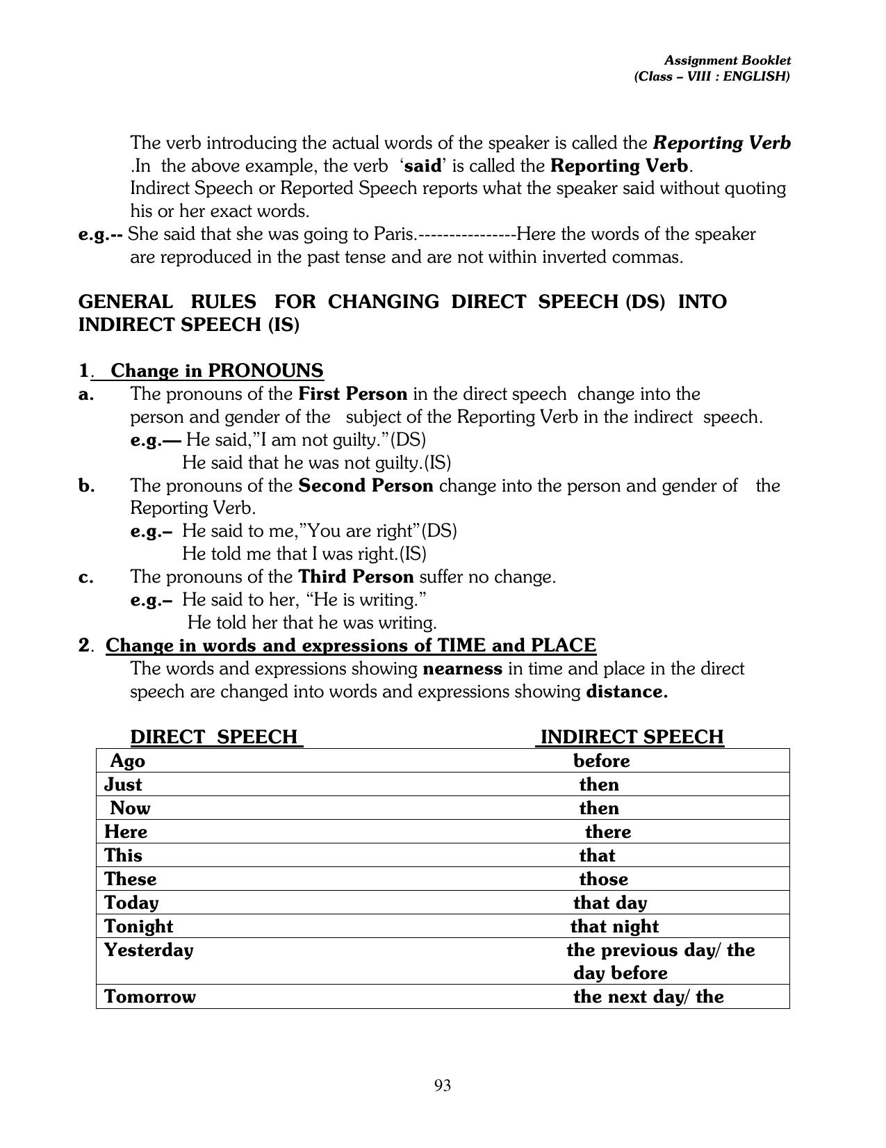 CBSE Worksheets for Class 8 English Assignment 17 - Page 18