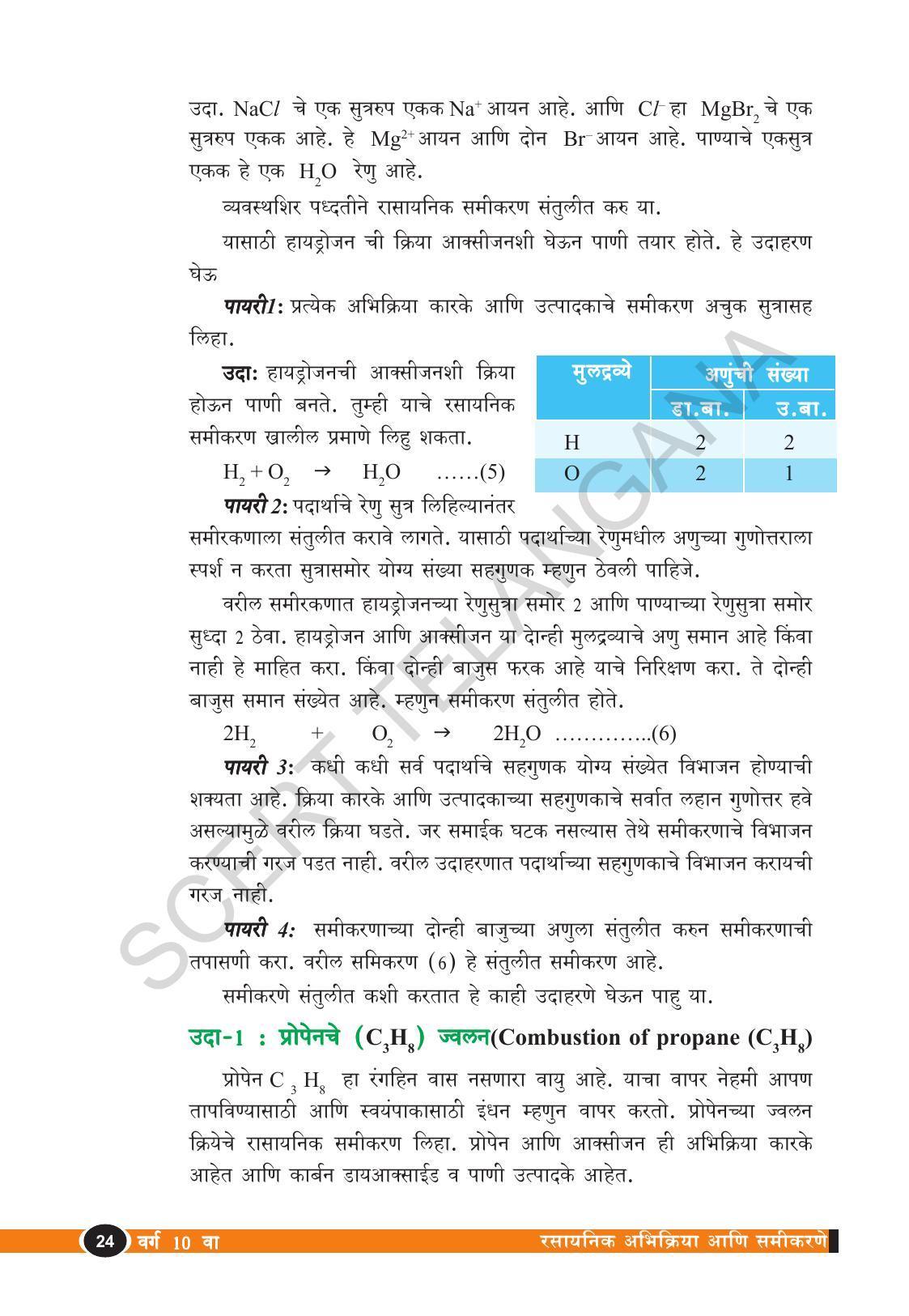 TS SCERT Class 10 Physical Science  (Marathi Medium) Text Book - Page 36