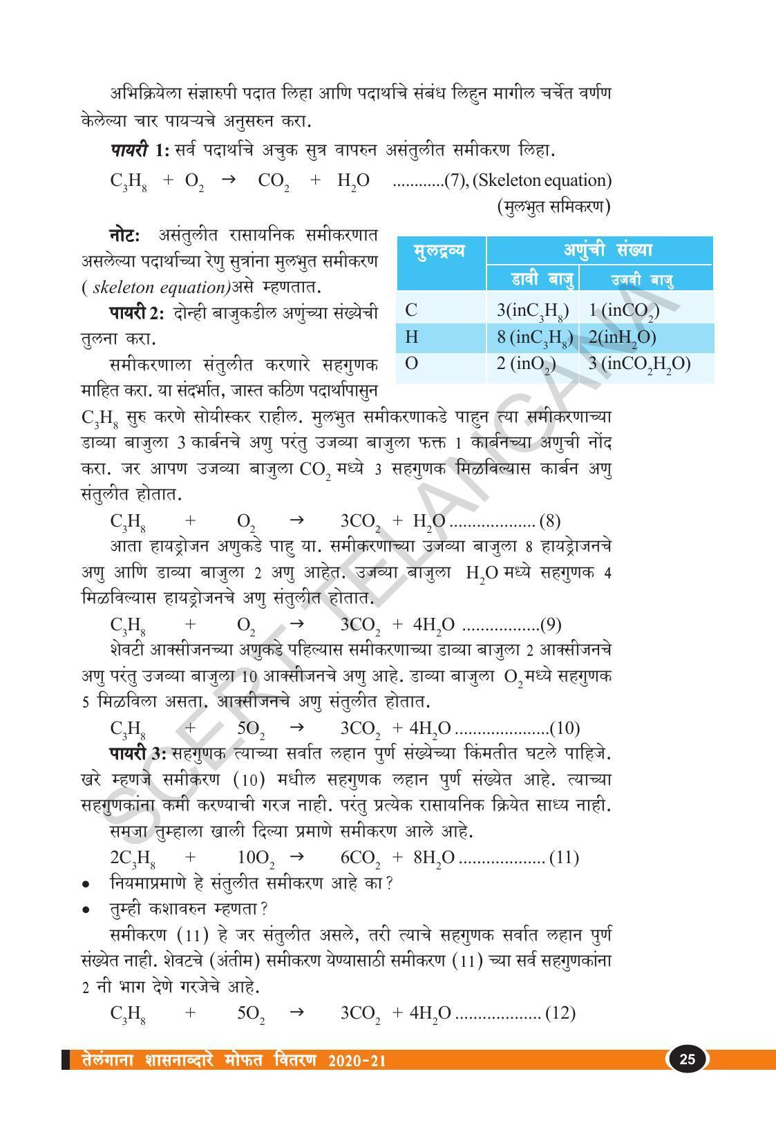TS SCERT Class 10 Physical Science  (Marathi Medium) Text Book - Page 37