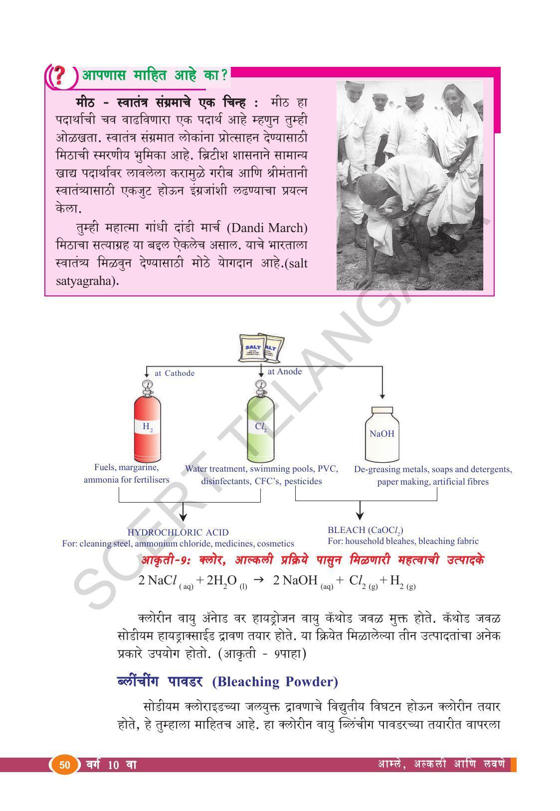 TS SCERT Class 10 Physical Science  (Marathi Medium) Text Book - Page 62