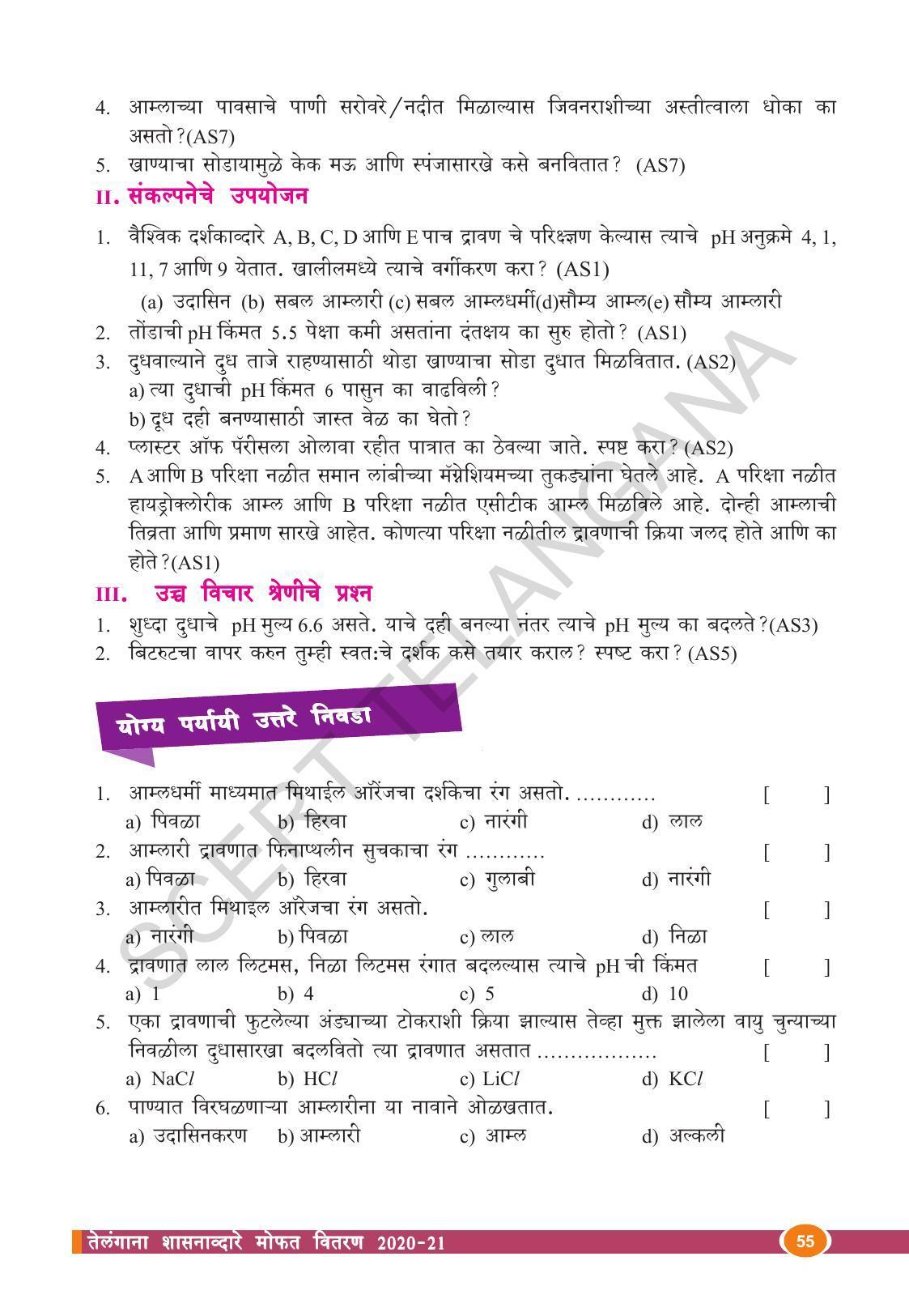 TS SCERT Class 10 Physical Science  (Marathi Medium) Text Book - Page 67