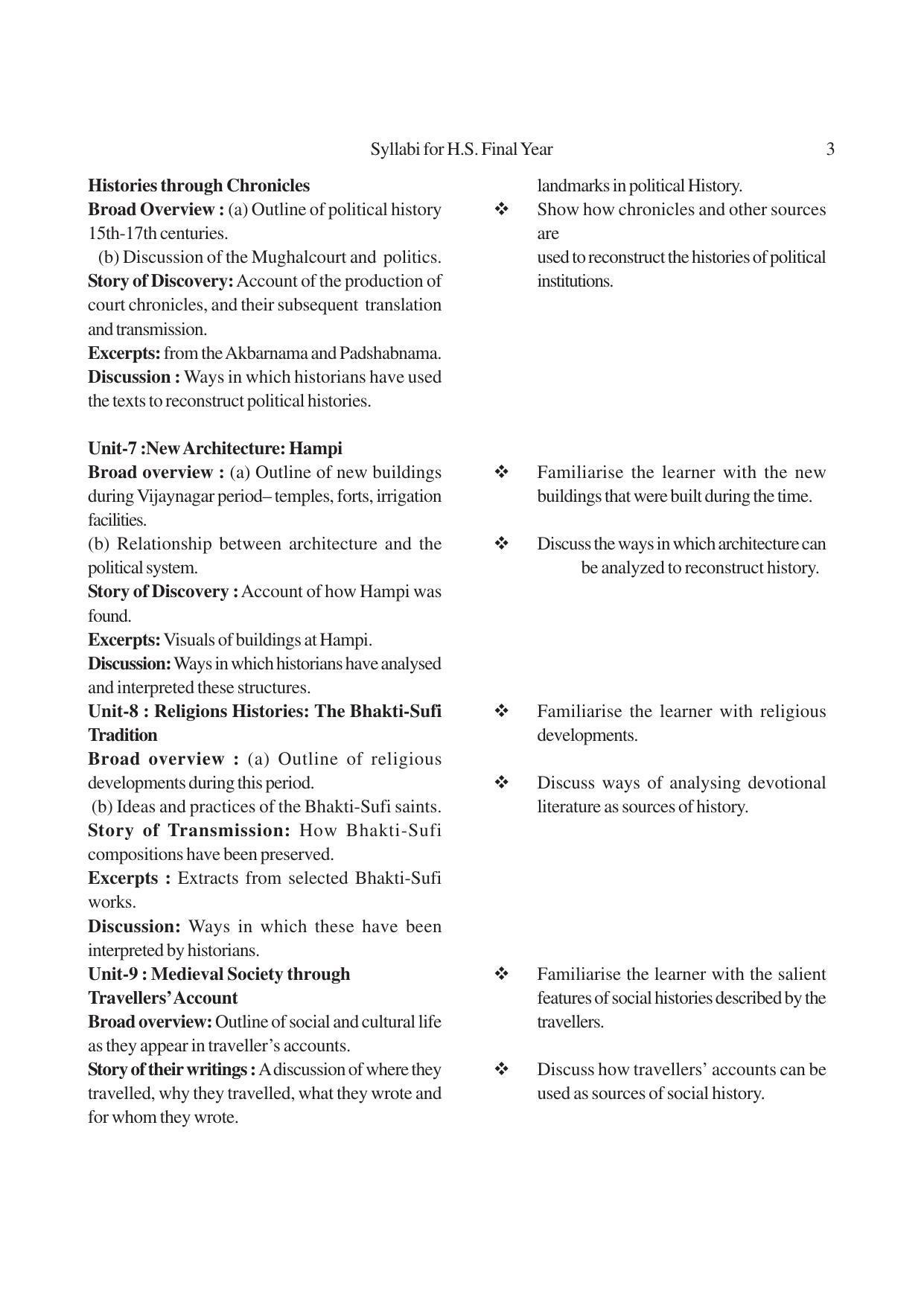 AHSEC 2nd Year History Syllabus - Page 3