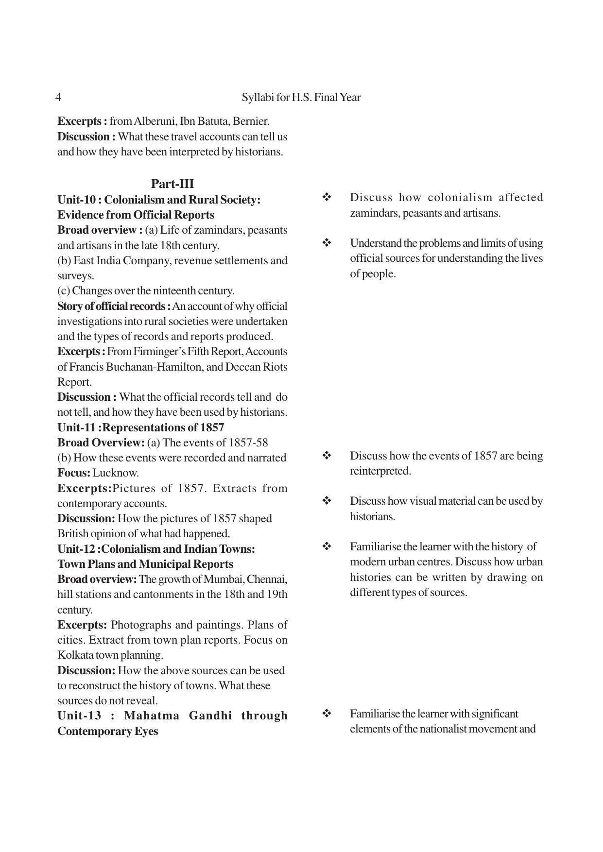 AHSEC 2nd Year History Syllabus - Page 4
