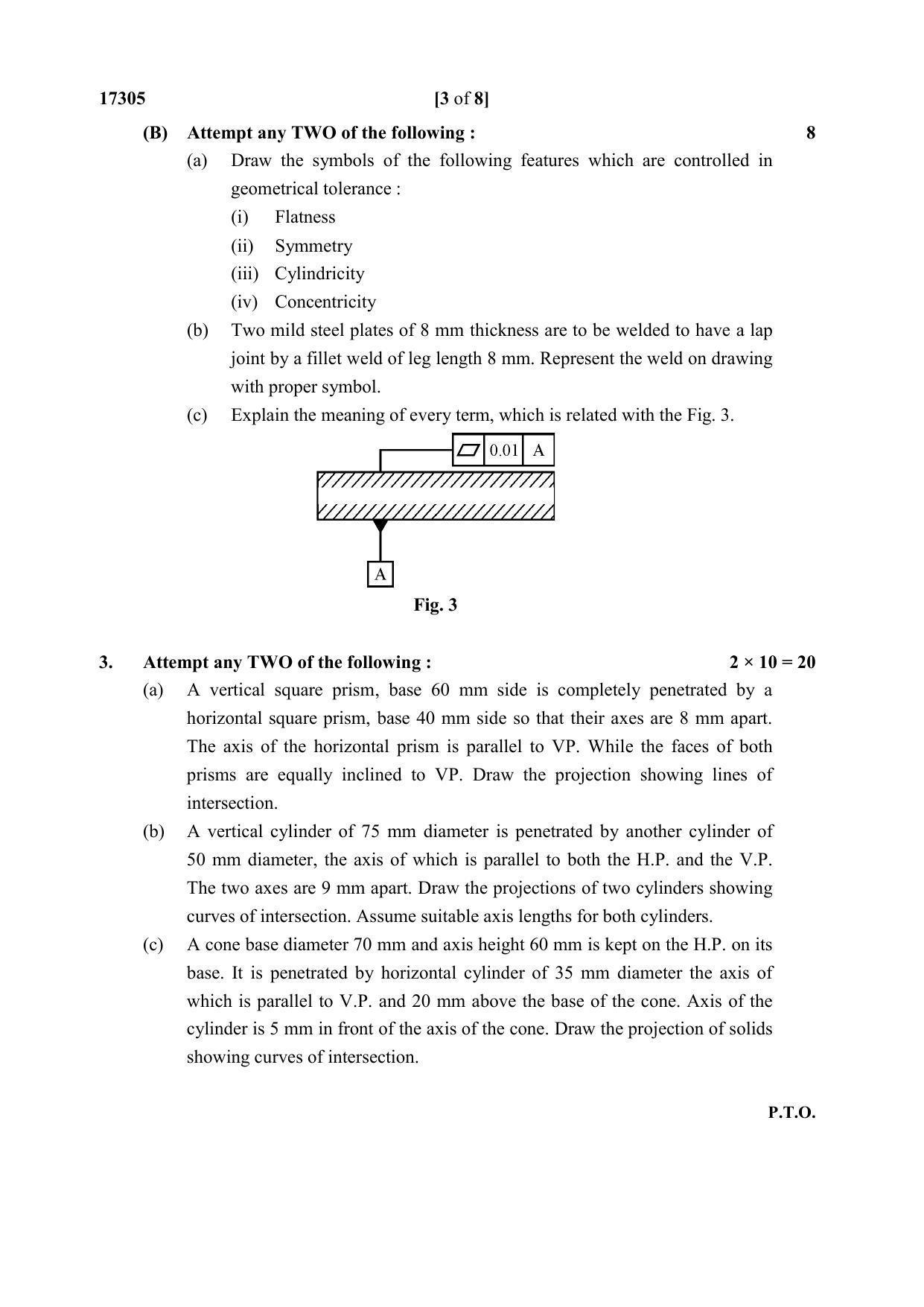 MSBTE Winter Question Paper 2019 - Mechanical Engineering Drawing - Page 3
