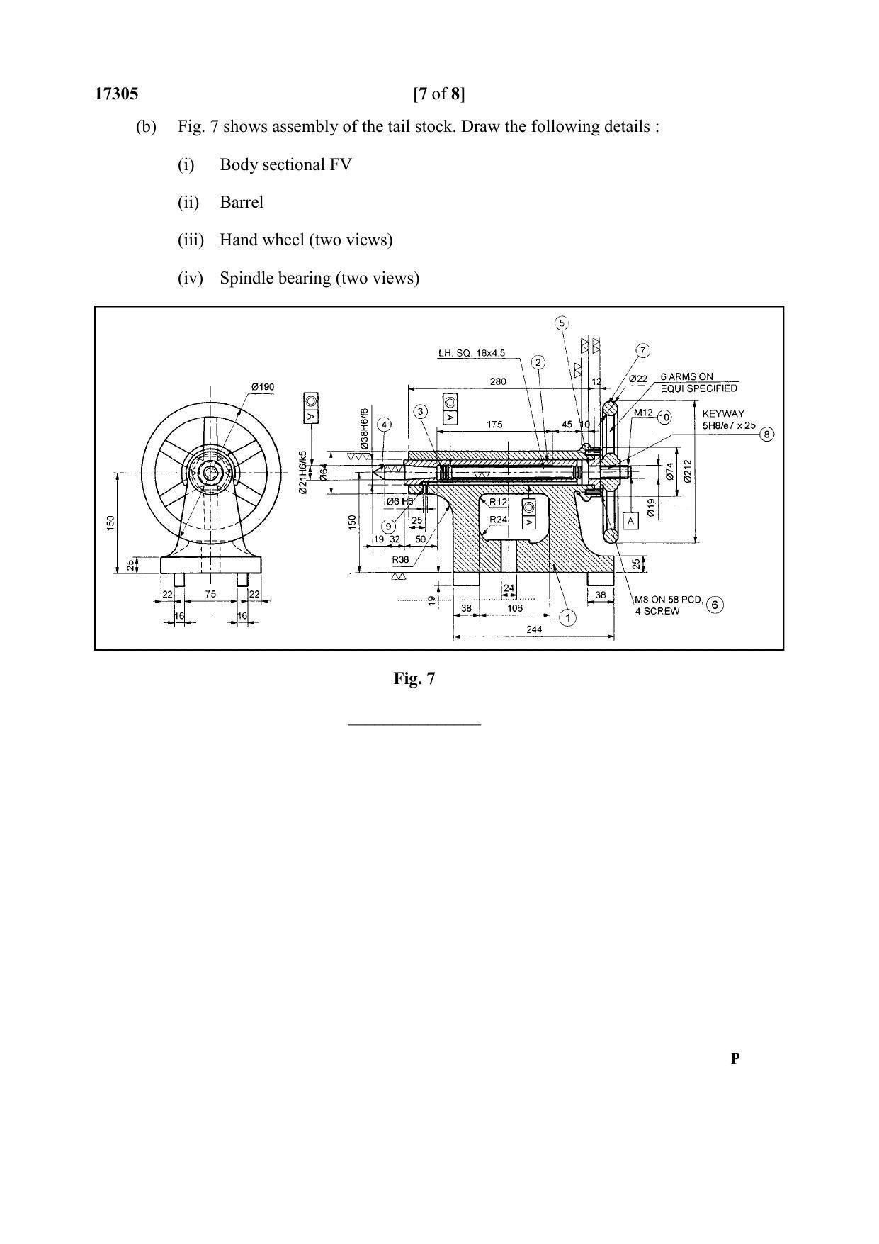 MSBTE Winter Question Paper 2019 - Mechanical Engineering Drawing - Page 7