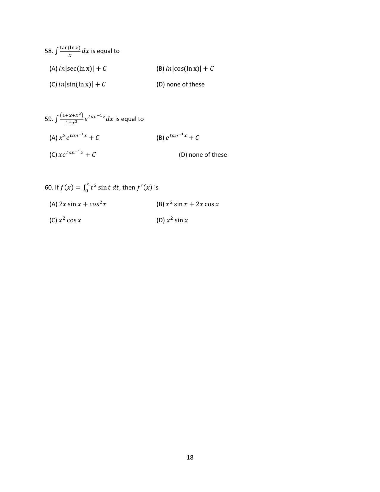 OJEE 2014 MCA Question Paper - Page 18