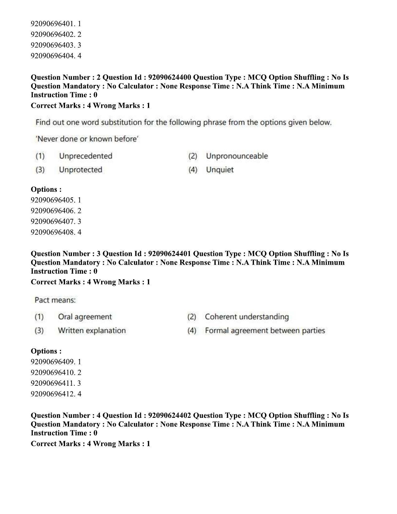 CUET PG 2023: SCQP29 – Atmospheric Science (Eng) - Shift 3 (24-06-2023) Question Paper  - Page 3