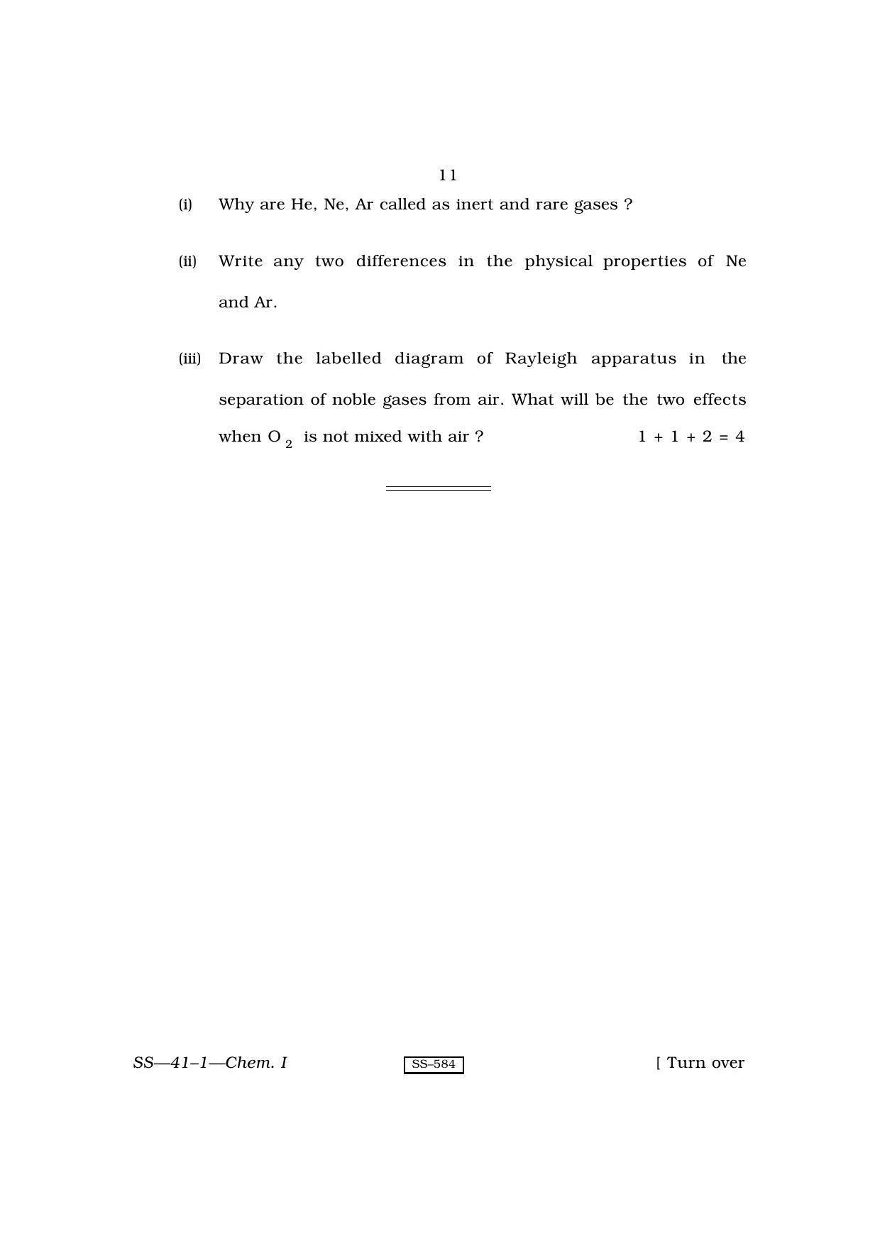 Class 12 2010 Chemistry - I RBSE Question Paper - Page 11