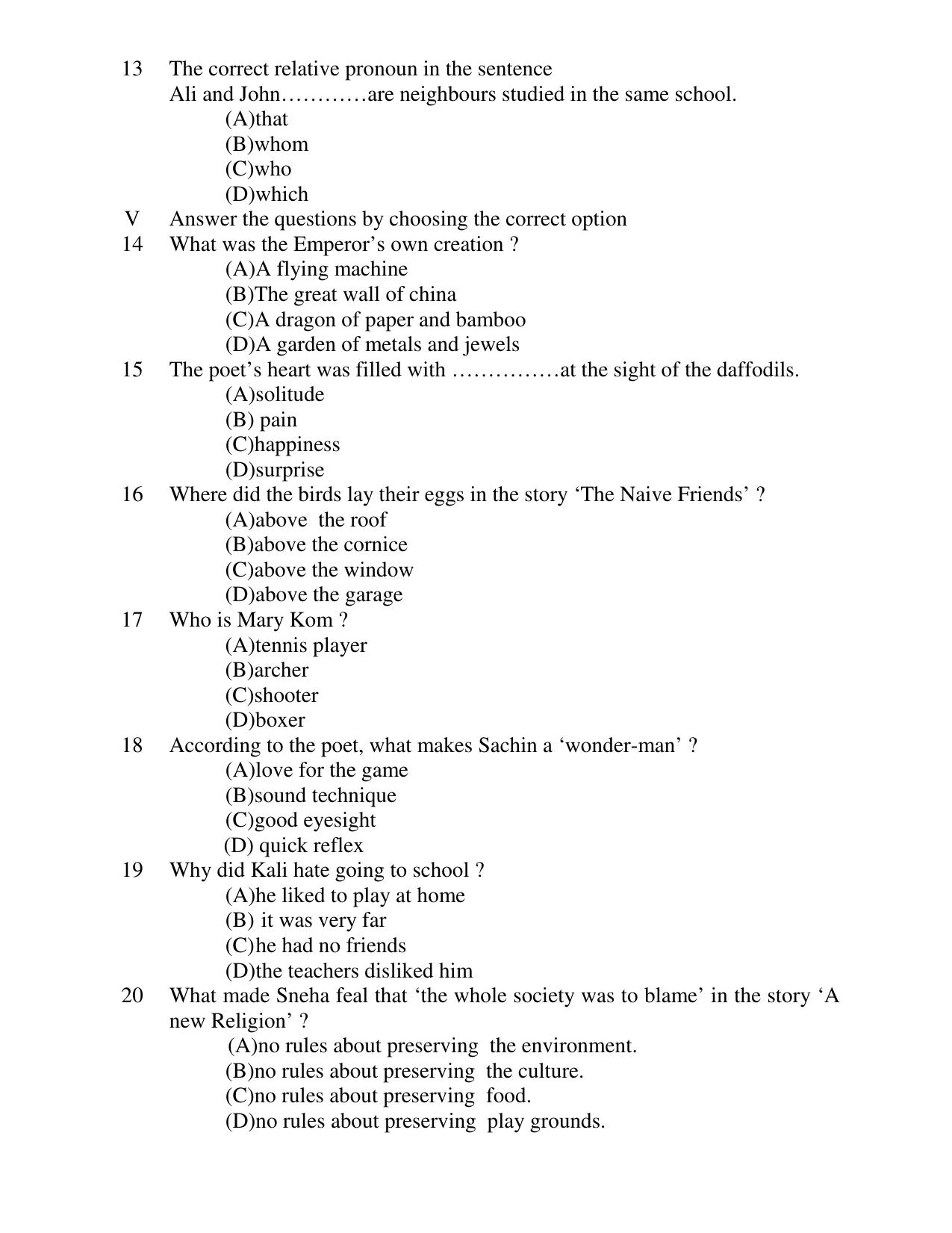 JAC Board Class 8th 2019 ENGLISH SET-3 Model Paper - Page 3