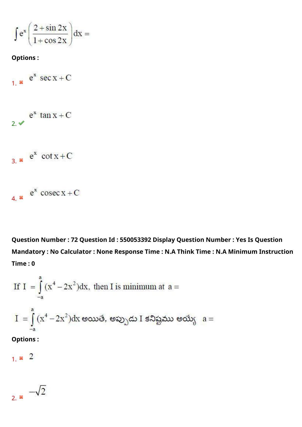 AP EAPCET 2023 - 15 May 2023 Forenoon - Master Engineering Question Paper With Preliminary Keys Shift 1 - Page 58