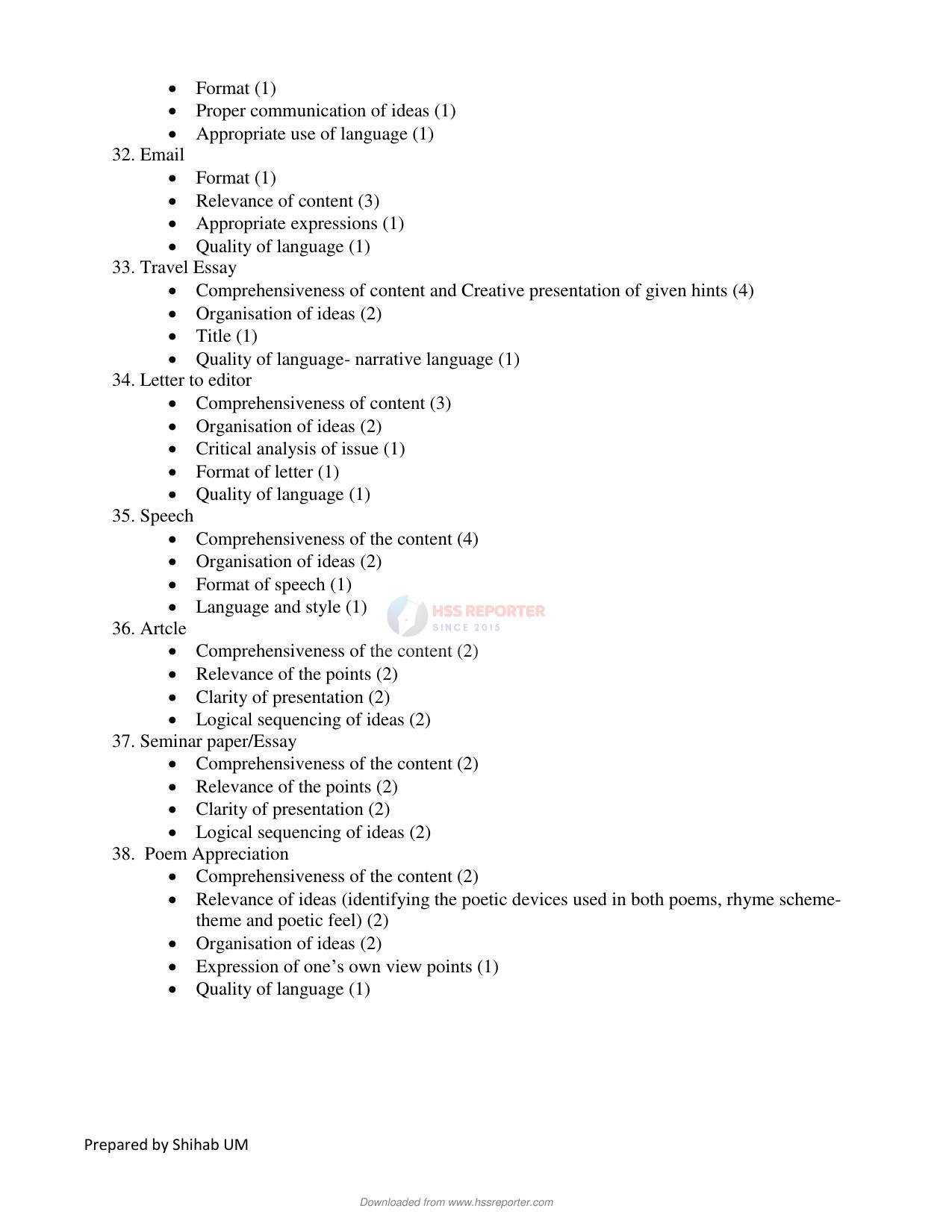 Kerala Plus One 2021 English Answer Key (Model) - Page 3