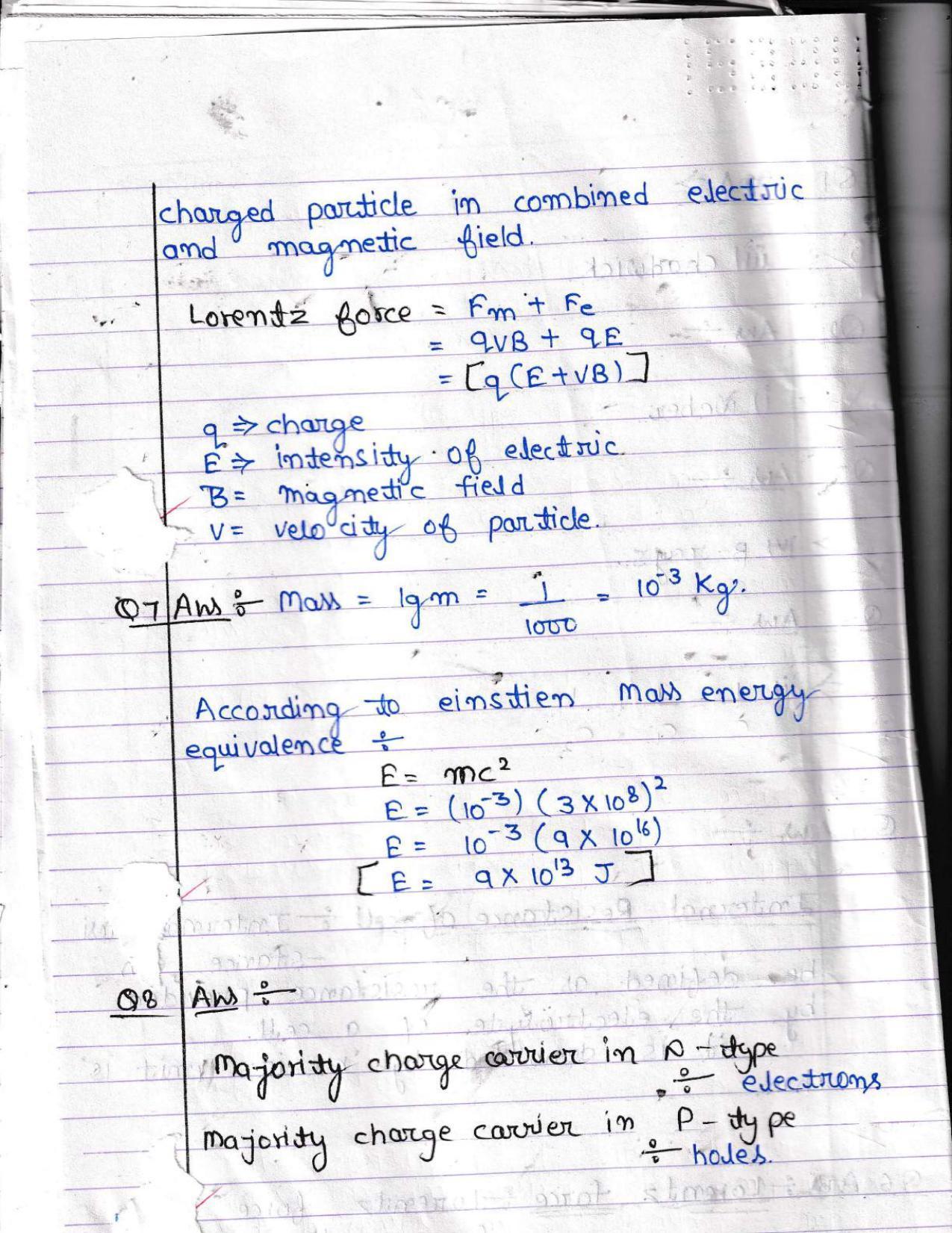 UBSE Class 12 Physics 2022 Toppers Answer Sheet - Page 3