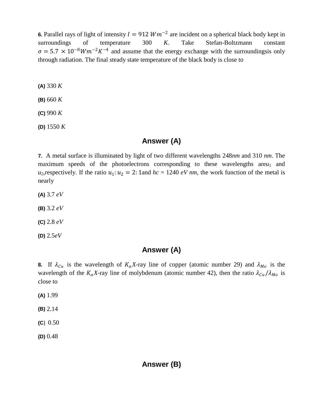 JEE (Advanced) 2014 Paper II Question Paper - Page 4