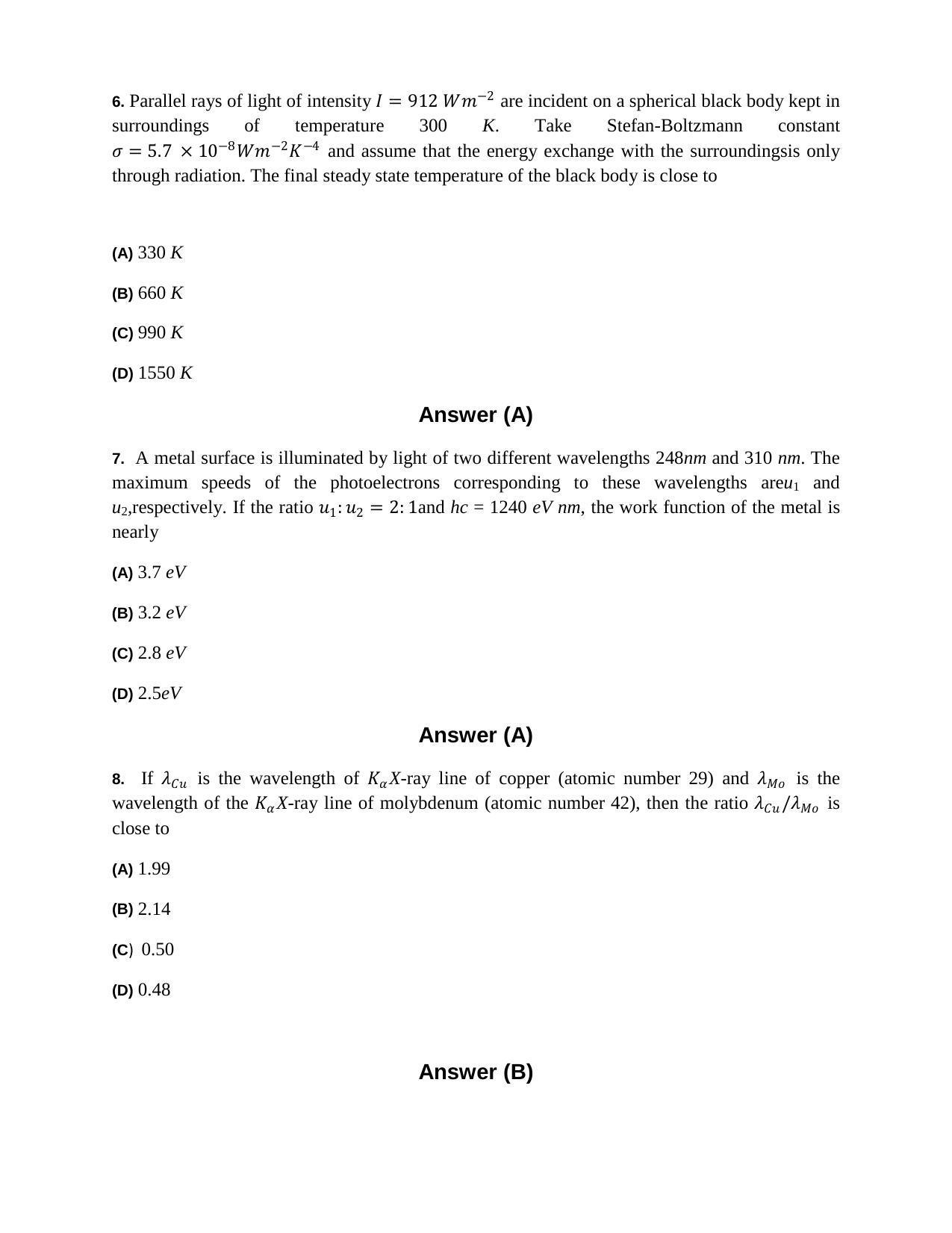 JEE (Advanced) 2014 Paper II Question Paper - Page 4
