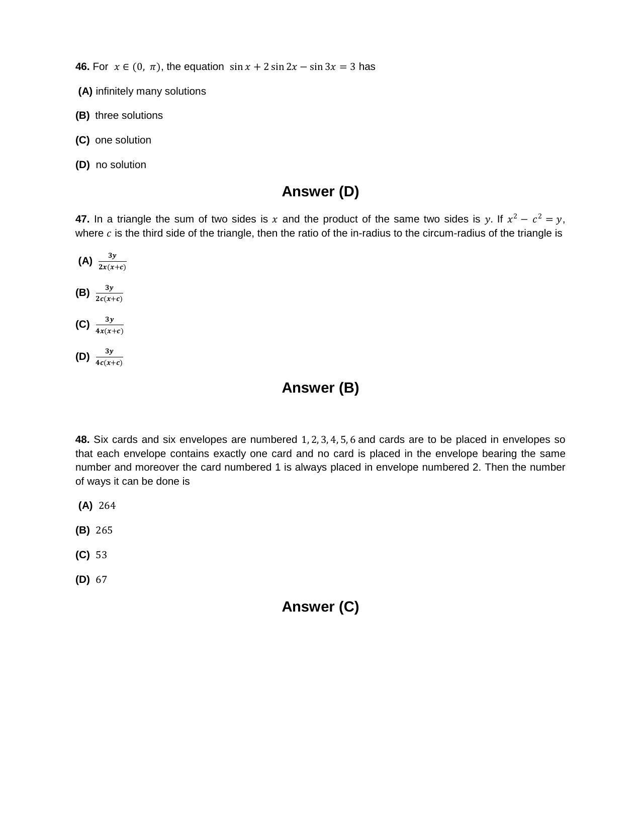 JEE (Advanced) 2014 Paper II Question Paper - Page 31