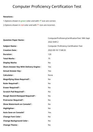 MP CPCT 18 Sept 2022 Question Paper Shift 2