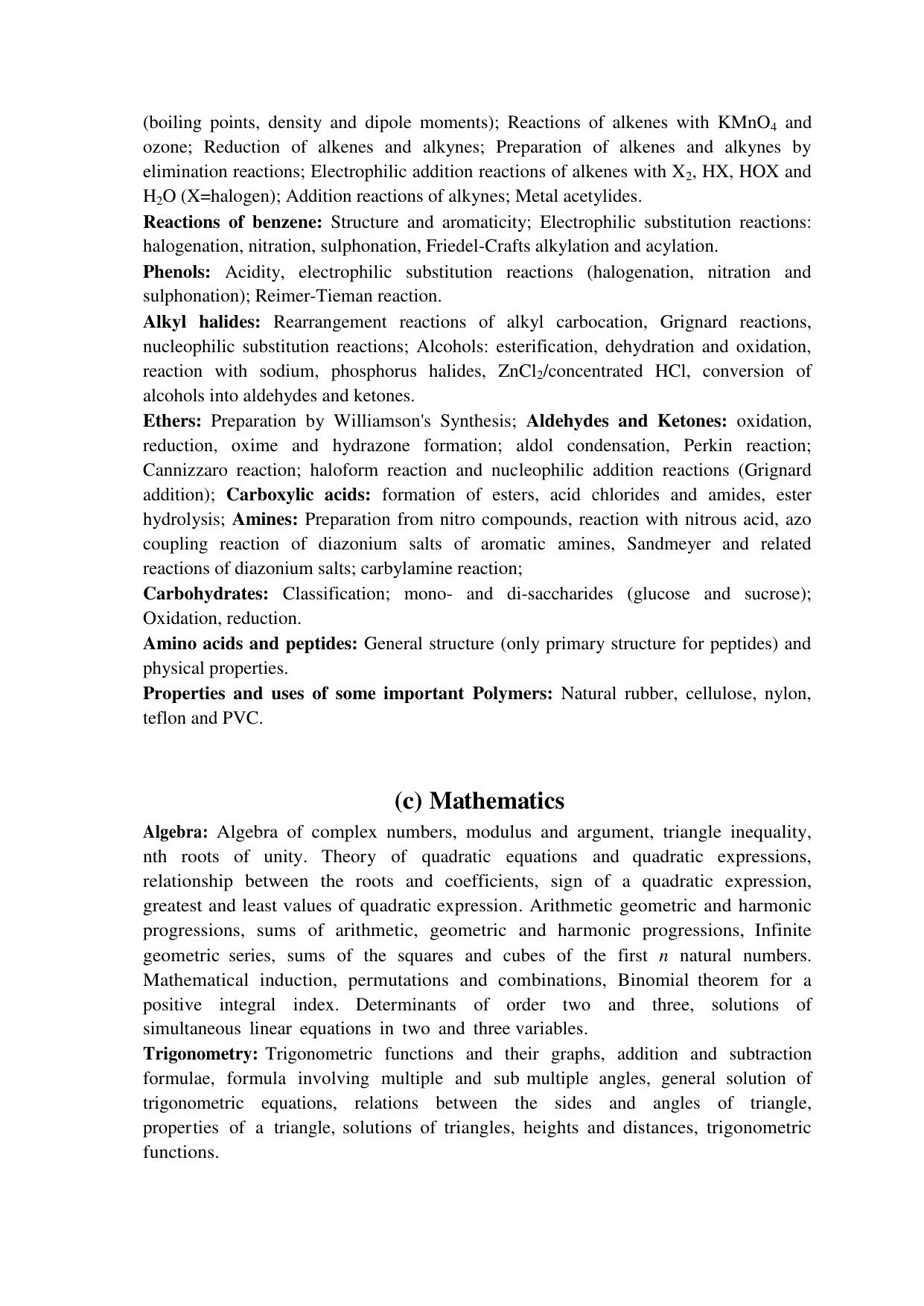 HPU B.Tech Entrance Exam Syllabus - Page 5