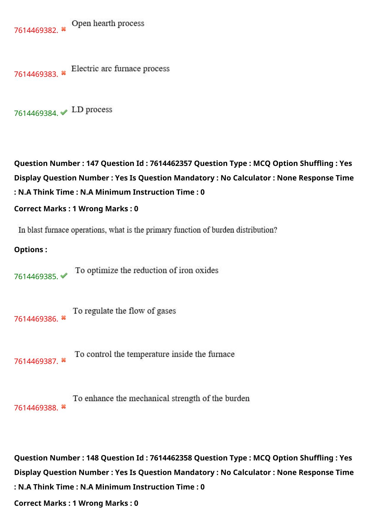 TS ECET 2024: MET – METALLURGICAL ENGINEERING Master Question Paper With Preliminary Key - Page 90
