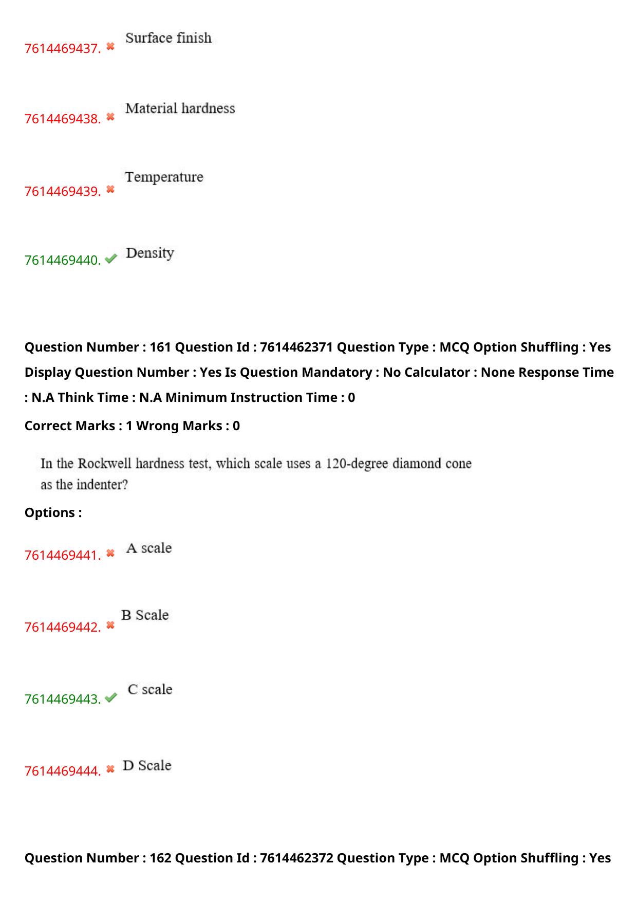 TS ECET 2024: MET – METALLURGICAL ENGINEERING Master Question Paper With Preliminary Key - Page 98