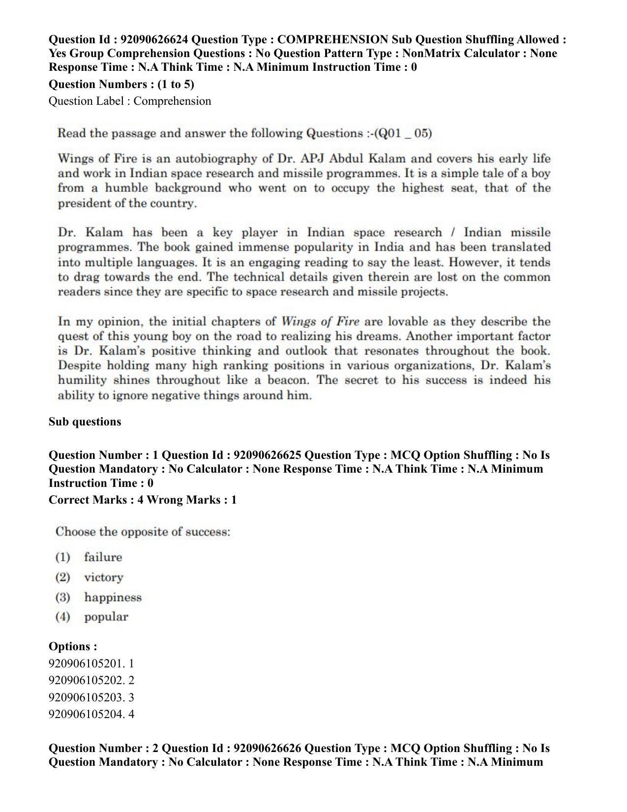 CUET PG 2023: HUQP02 – Anthropology (Eng) - Shift 2 (26-06-2023) Question Paper - Page 2