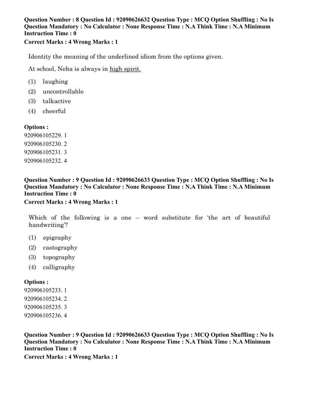 CUET PG 2023: HUQP02 – Anthropology (Eng) - Shift 2 (26-06-2023) Question Paper - Page 10