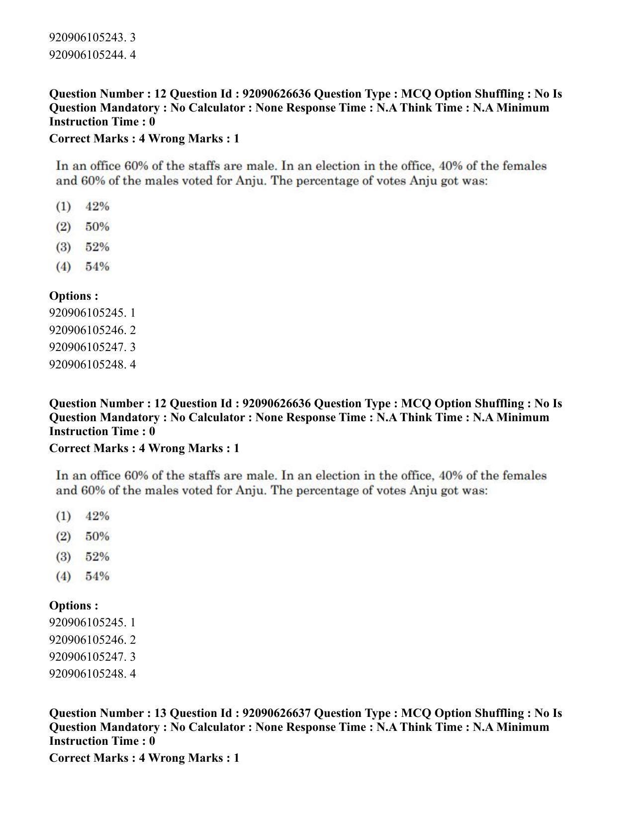 CUET PG 2023: HUQP02 – Anthropology (Eng) - Shift 2 (26-06-2023) Question Paper - Page 13