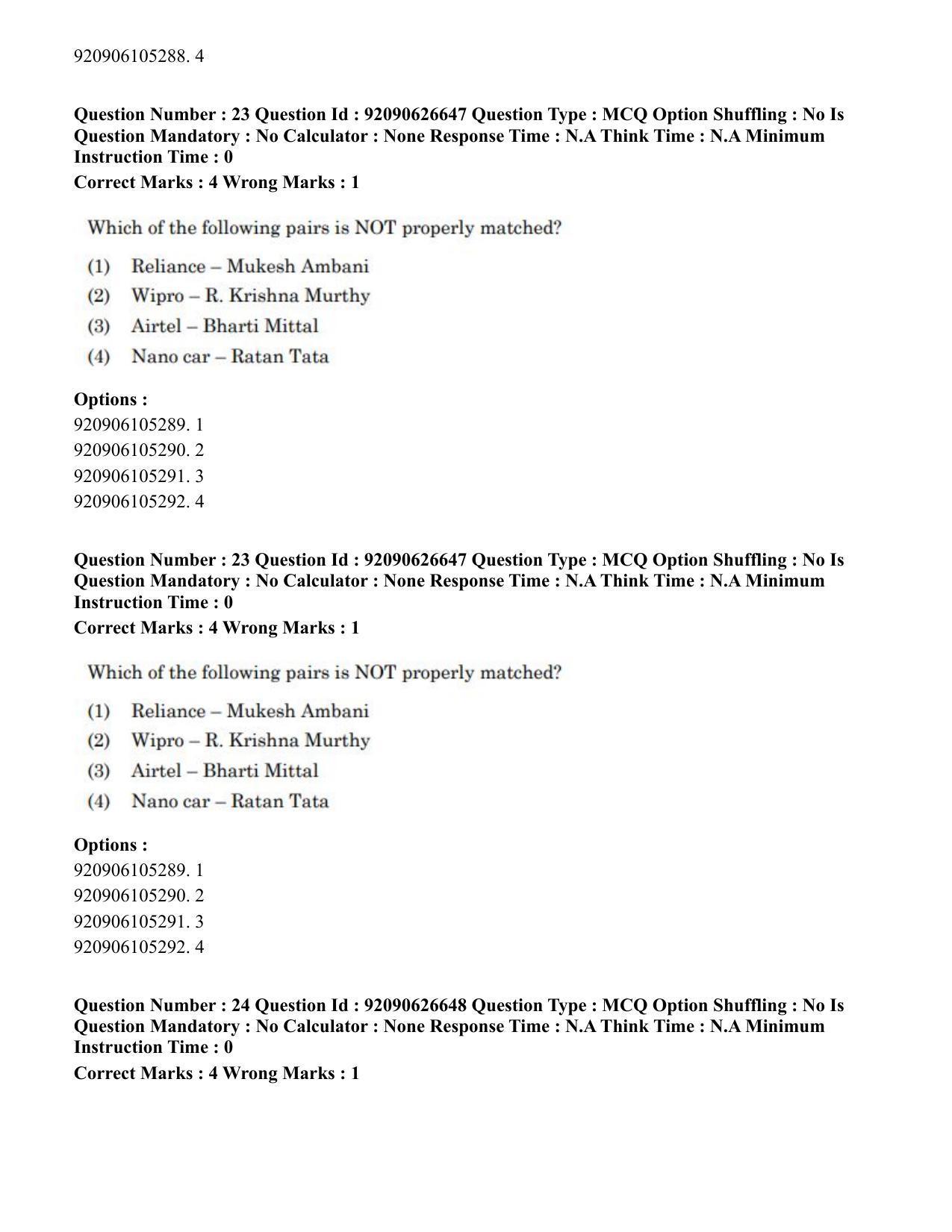 CUET PG 2023: HUQP02 – Anthropology (Eng) - Shift 2 (26-06-2023) Question Paper - Page 24