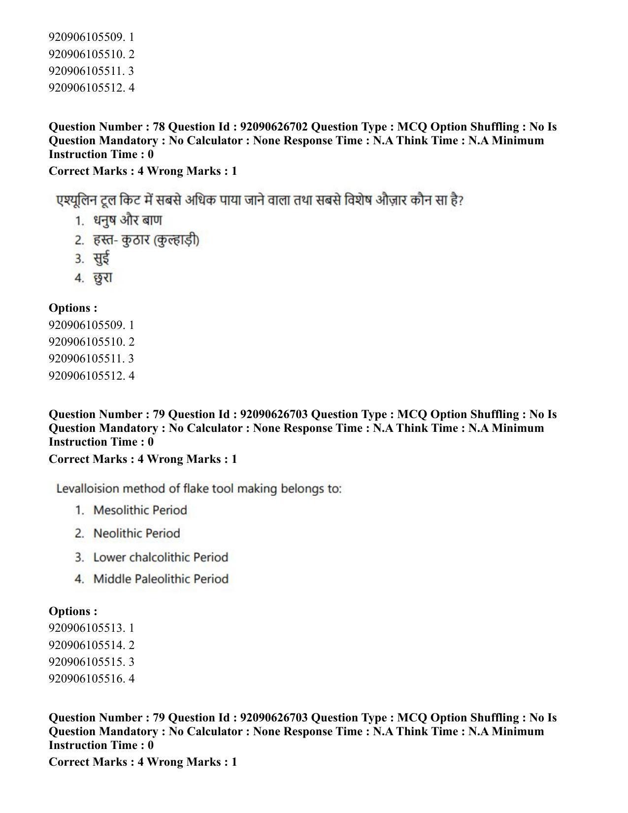 CUET PG 2023: HUQP02 – Anthropology (Eng) - Shift 2 (26-06-2023) Question Paper - Page 80