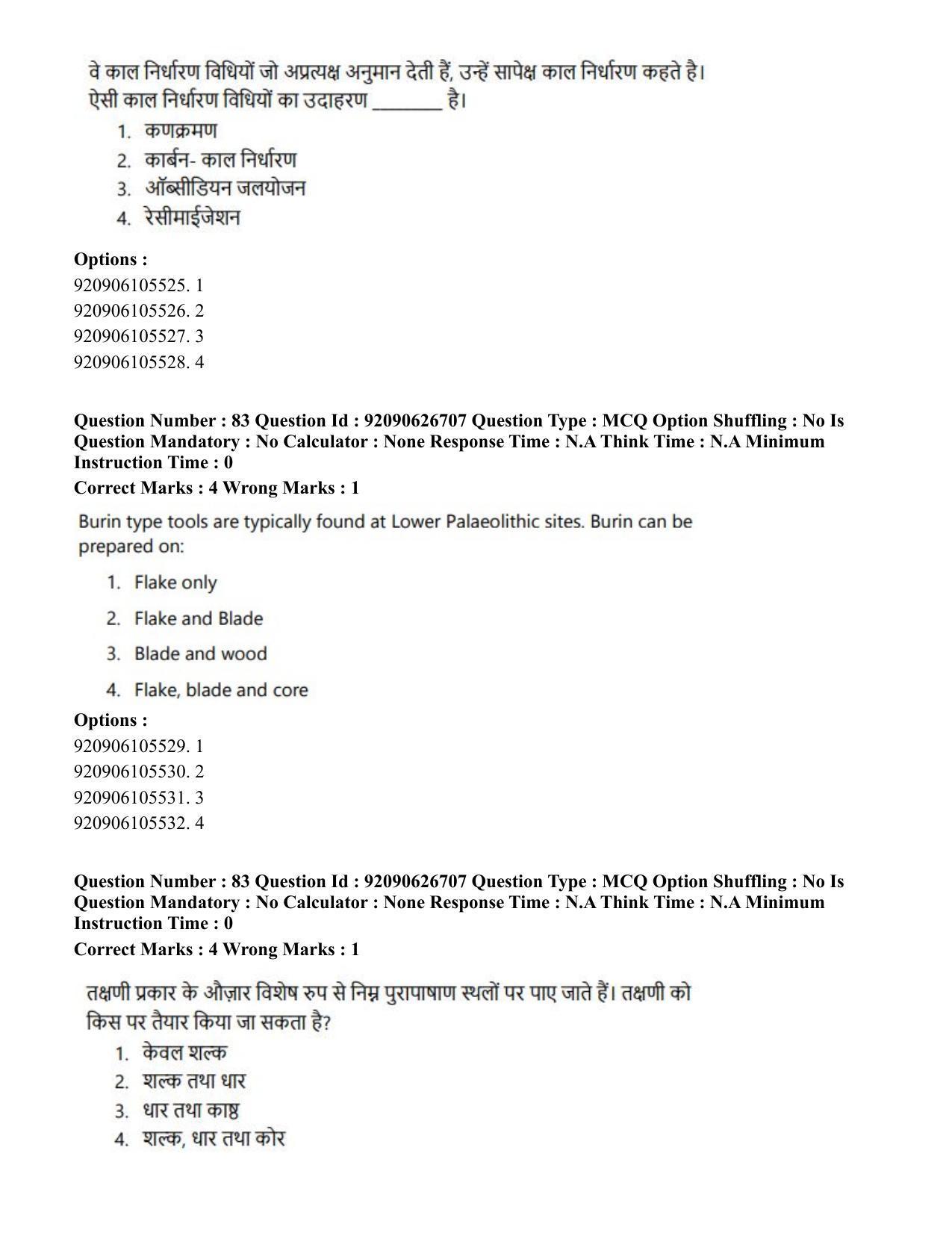CUET PG 2023: HUQP02 – Anthropology (Eng) - Shift 2 (26-06-2023) Question Paper - Page 84