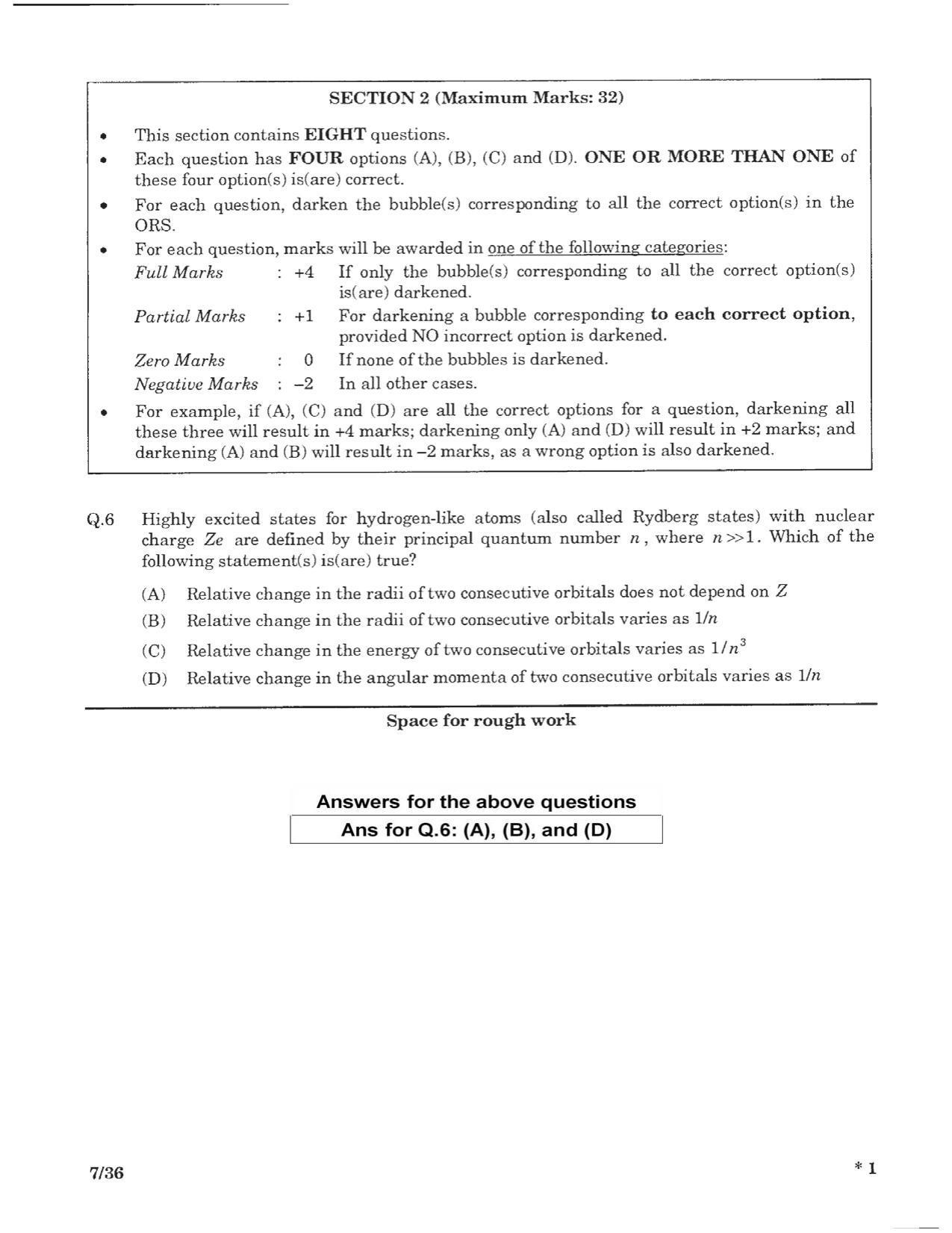 JEE (Advanced) 2016 Paper I Question Paper - Page 5