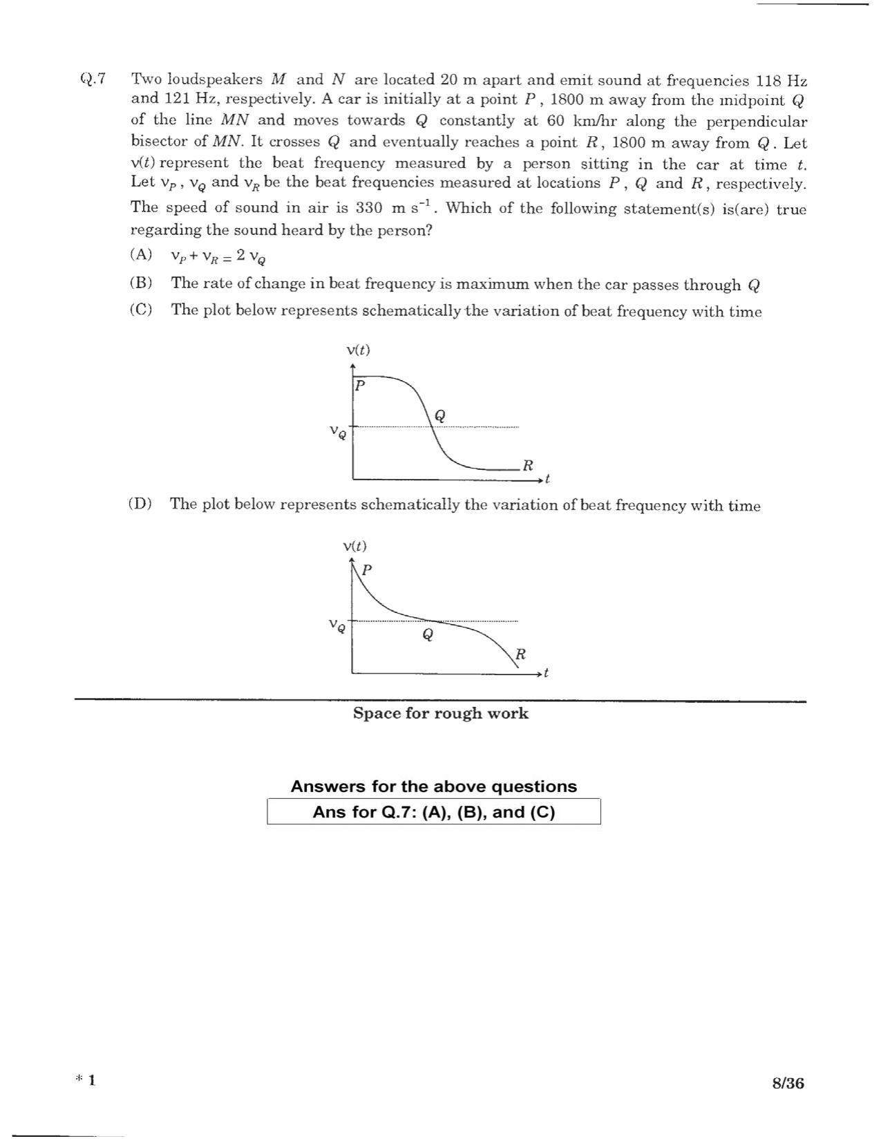 JEE (Advanced) 2016 Paper I Question Paper - Page 6