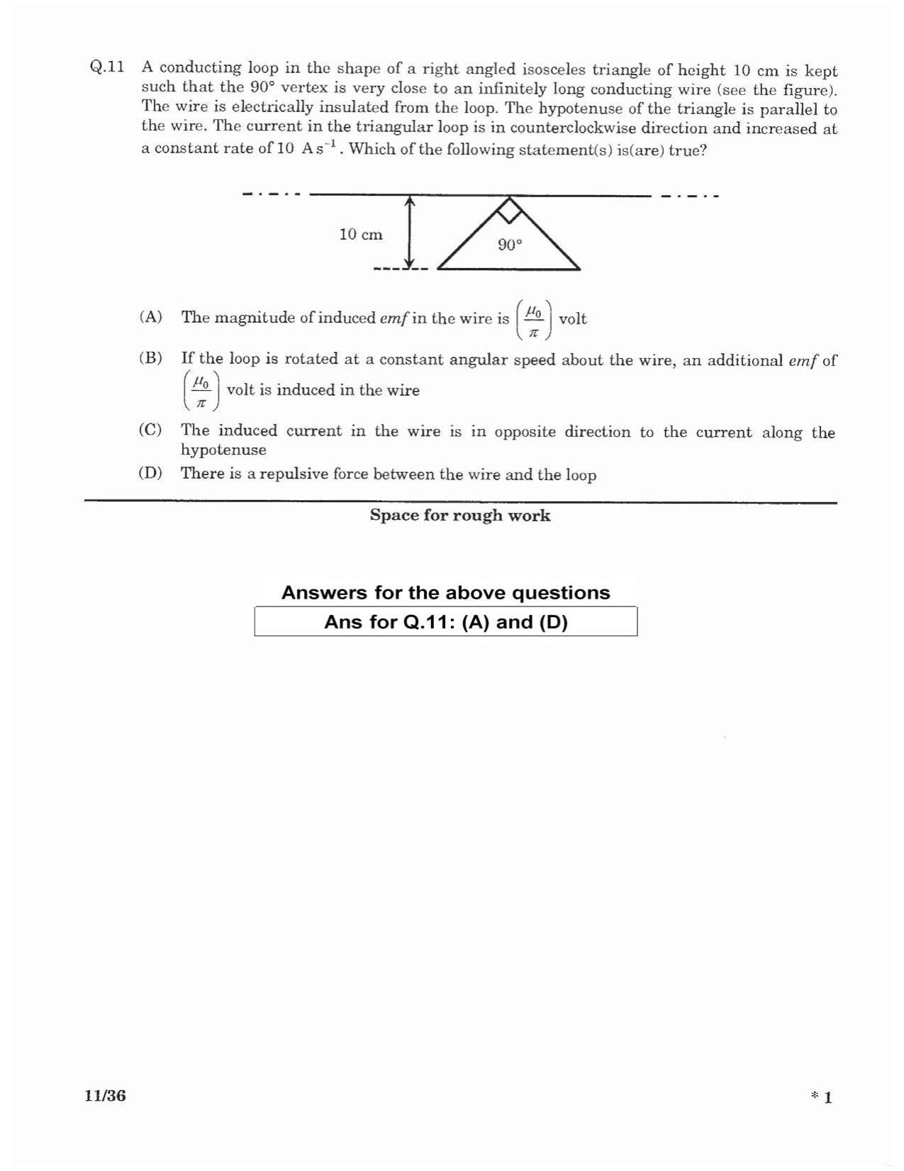 JEE (Advanced) 2016 Paper I Question Paper - Page 9
